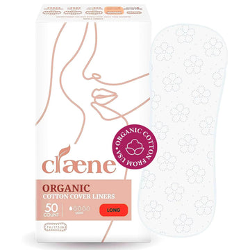 Claene Organic Cotton Panty Liners, Unscented, Thin, Cruelty-Free, Daily, Breathable Organic Panty CLAENE uk supplements