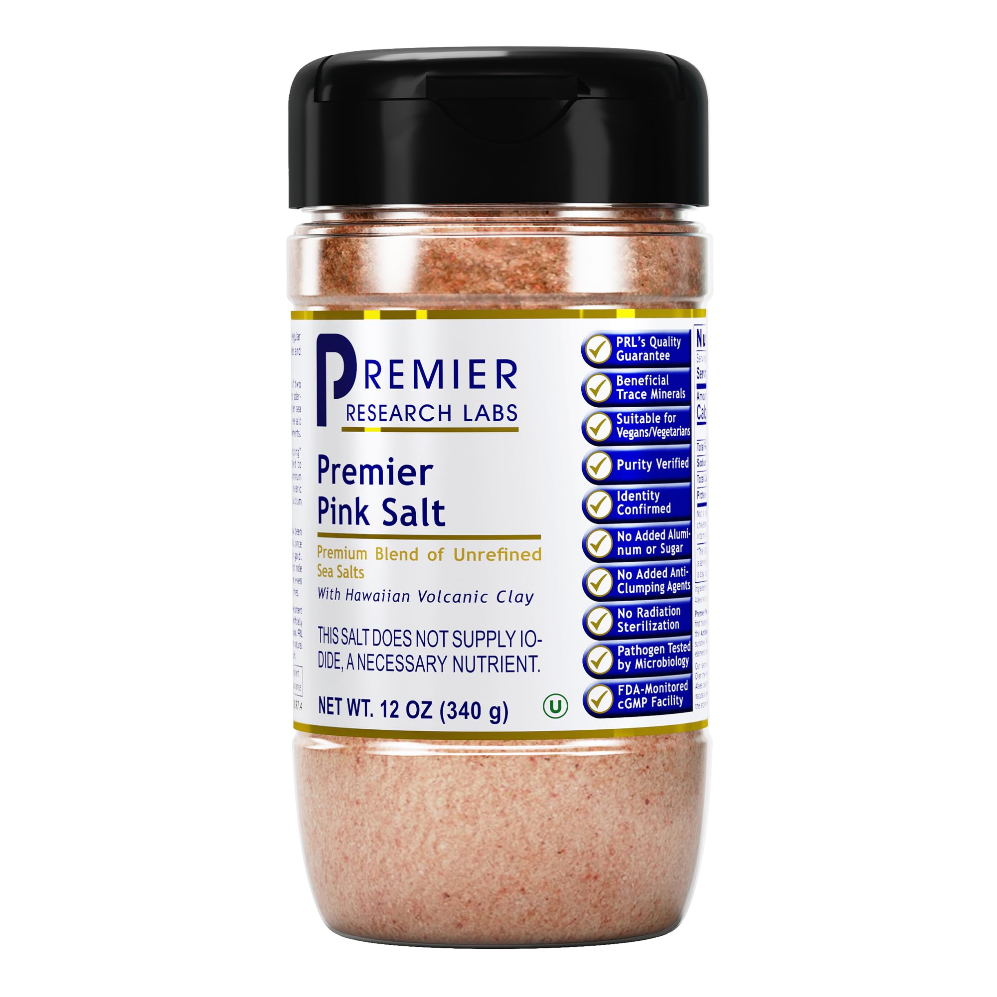 Premier Research Labs Pink Salt - Our Pink Sea Salt is a Hawaiian Red Alaea Sea Salt and Australian Salt Blend for Cooking, Baking with Minerals and Rich Taste - 12 oz Premier Research Labs uk supplements