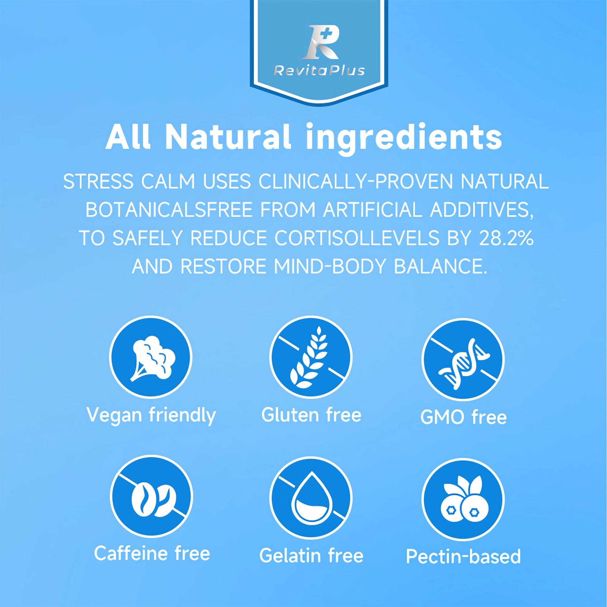 RevitaPlus 8-in-1 Ashwagandha Supplements with B12 B6 Magnesium Maca Zinc Folate, Cortisol Supplements for Women and Men Supports Stress Relief, Sleep, Energy, Focus(90 Capsules) RevitaPlus uk supplements