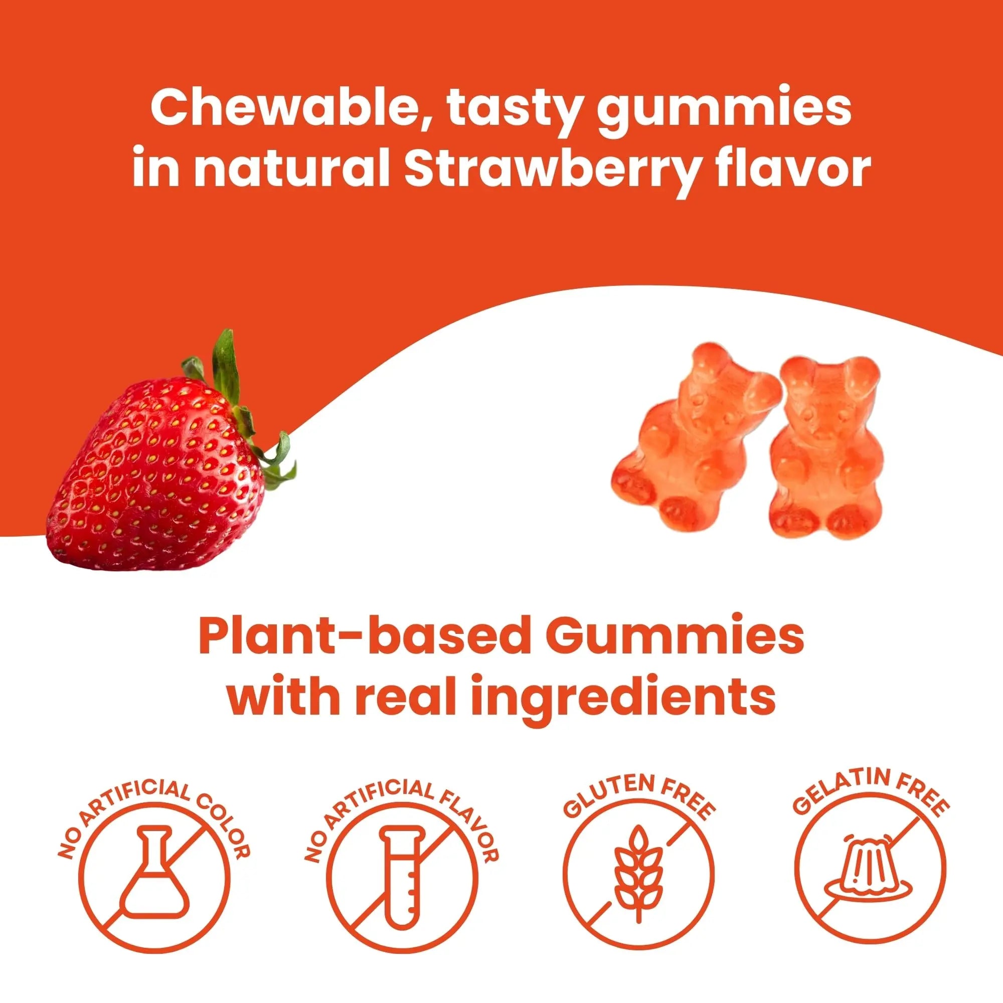 HERBION Naturals Multivitamin Gummies for Kids, Immune Support with Vitamin C, D3, B12, A, E & Zinc, Strawberry Flavor HERBION uk supplements