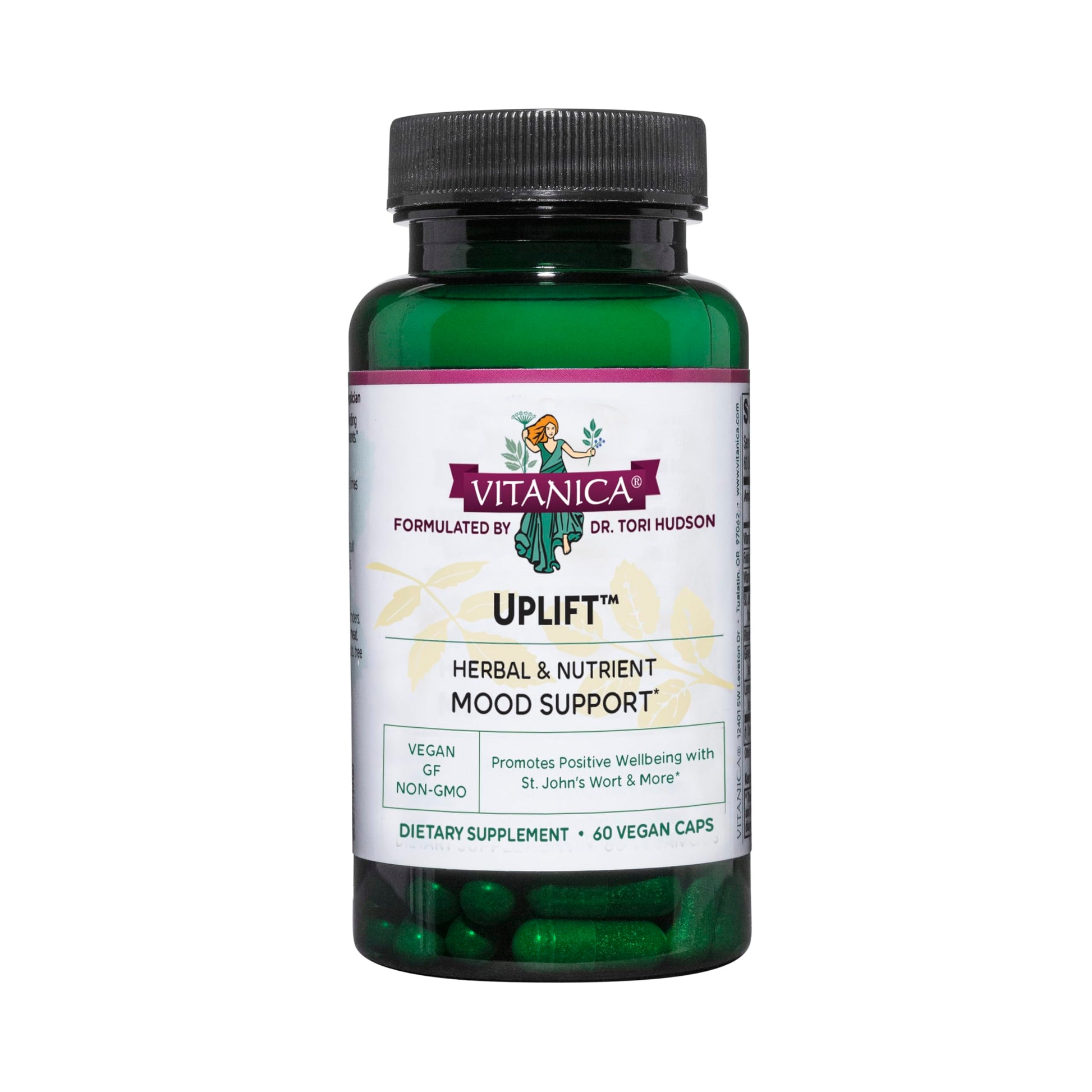 Vitanica Uplift, Mood and Emotional Support, Vegan, 60 Capsules Vitanica uk supplements