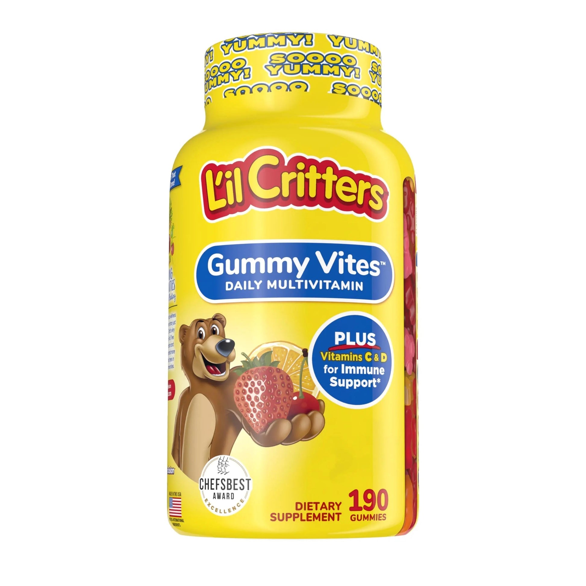 Vitafusion Fiber Well Fit Gummies, 90 Count and L’il Critters Gummy Vites Daily Gummy Multivitamin for Kids, 190 Gummies Vitafusion uk supplements