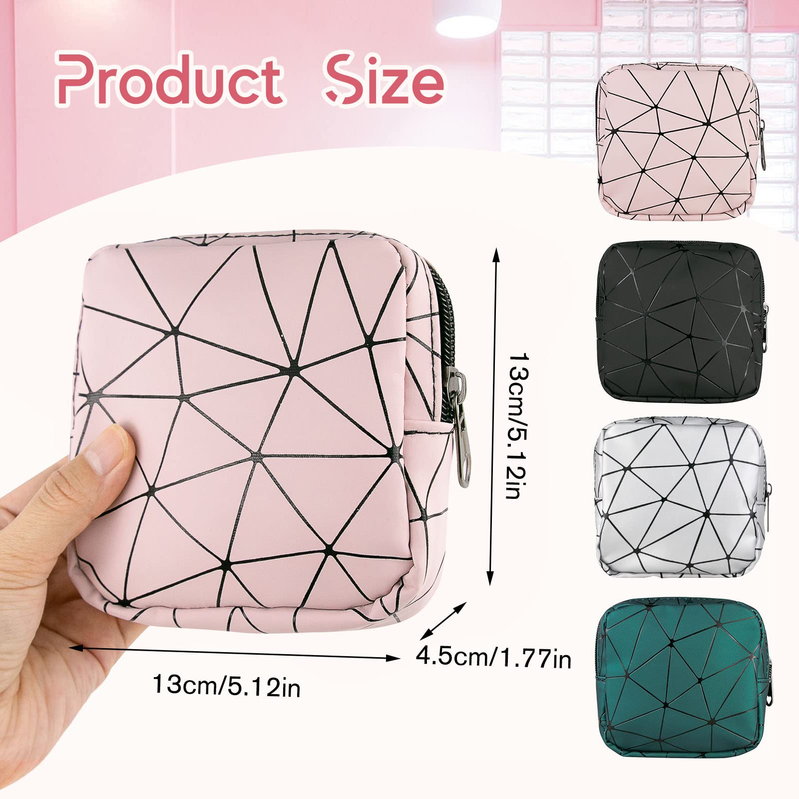 Sanitary Napkin Storage Bags 4PCS Menstrual Cup Pouches Nursing Pad Holder Tampon Bags Bisanzoya uk supplements