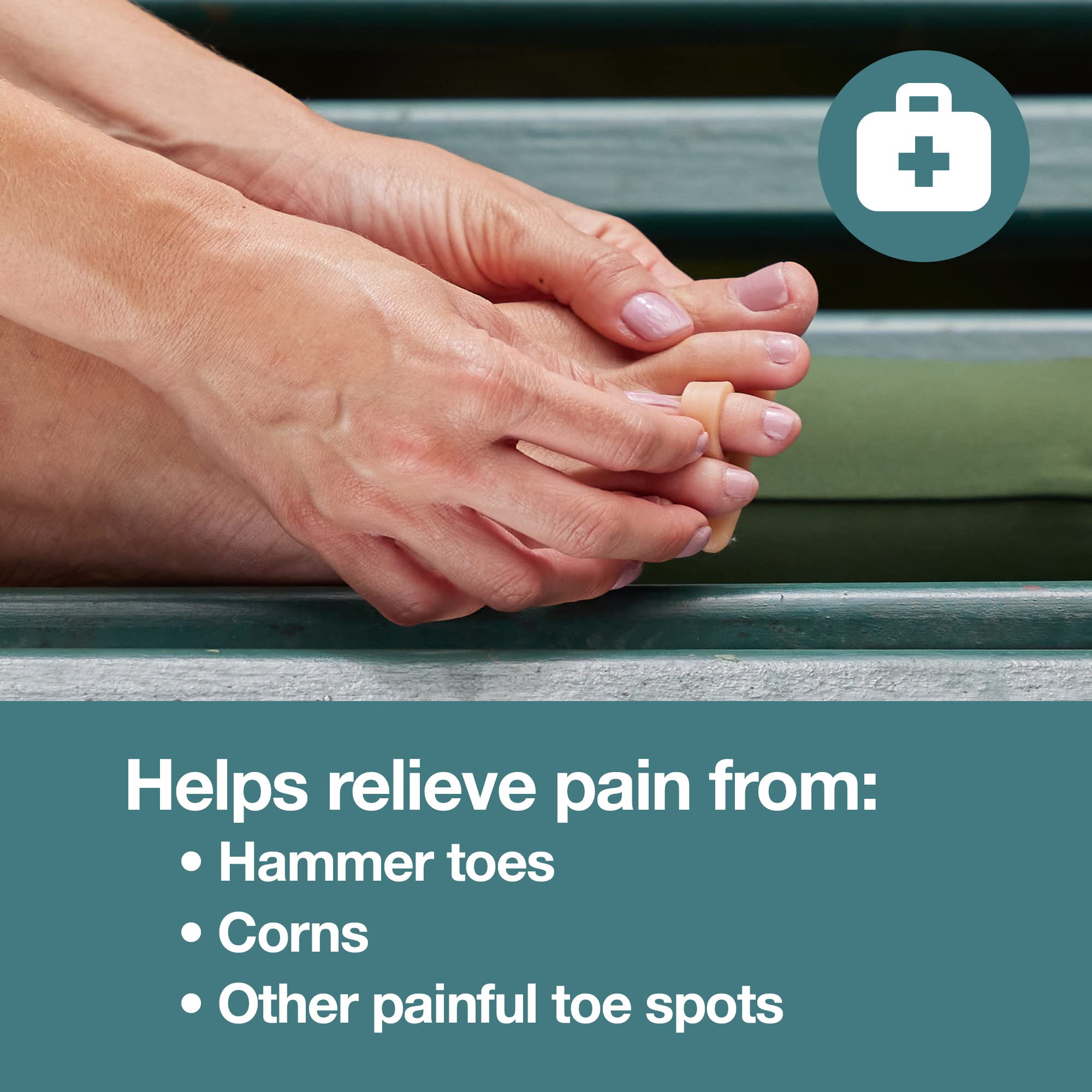 ZenToes Hammer Toe Straightener and Corrector 4 Pack Crests Relieve Foot ZenToes uk supplements