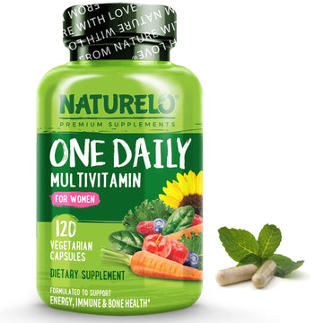NATURELO One Daily Multivitamin for Women - Energy Support - Whole Food Supplement NATURELO uk supplements