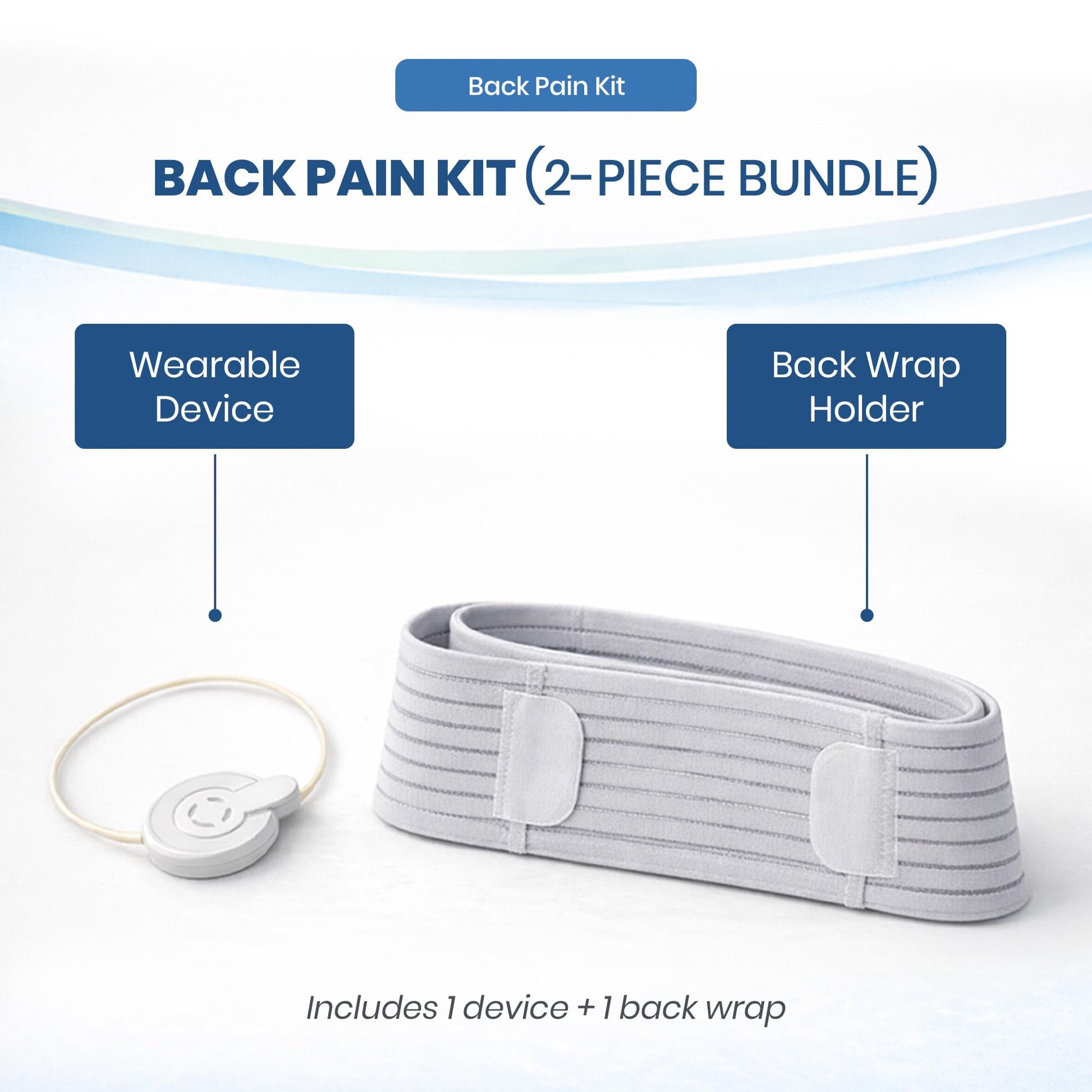 Mint Bucket ActiPatch Wearable Pain-Relief Device, Adjustable Back Wrap Kit for Lower Back, Secure Velcro Hold, Drug-Free Therapy Support, Device + Wrap Included Mint Bucket Brands uk supplements