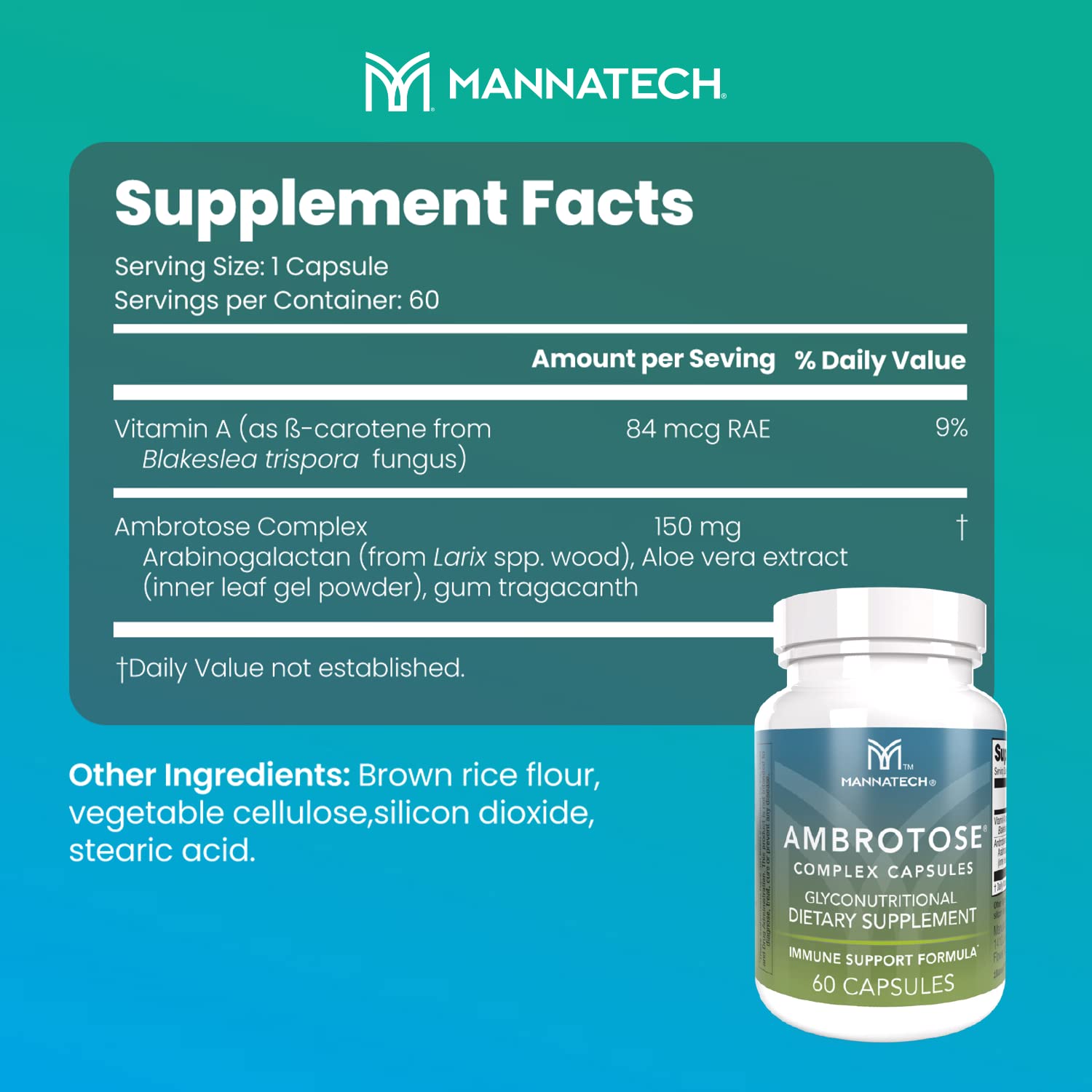 Mannatech® Ambrotose® Complex 60 Capsules Mannatech uk supplements