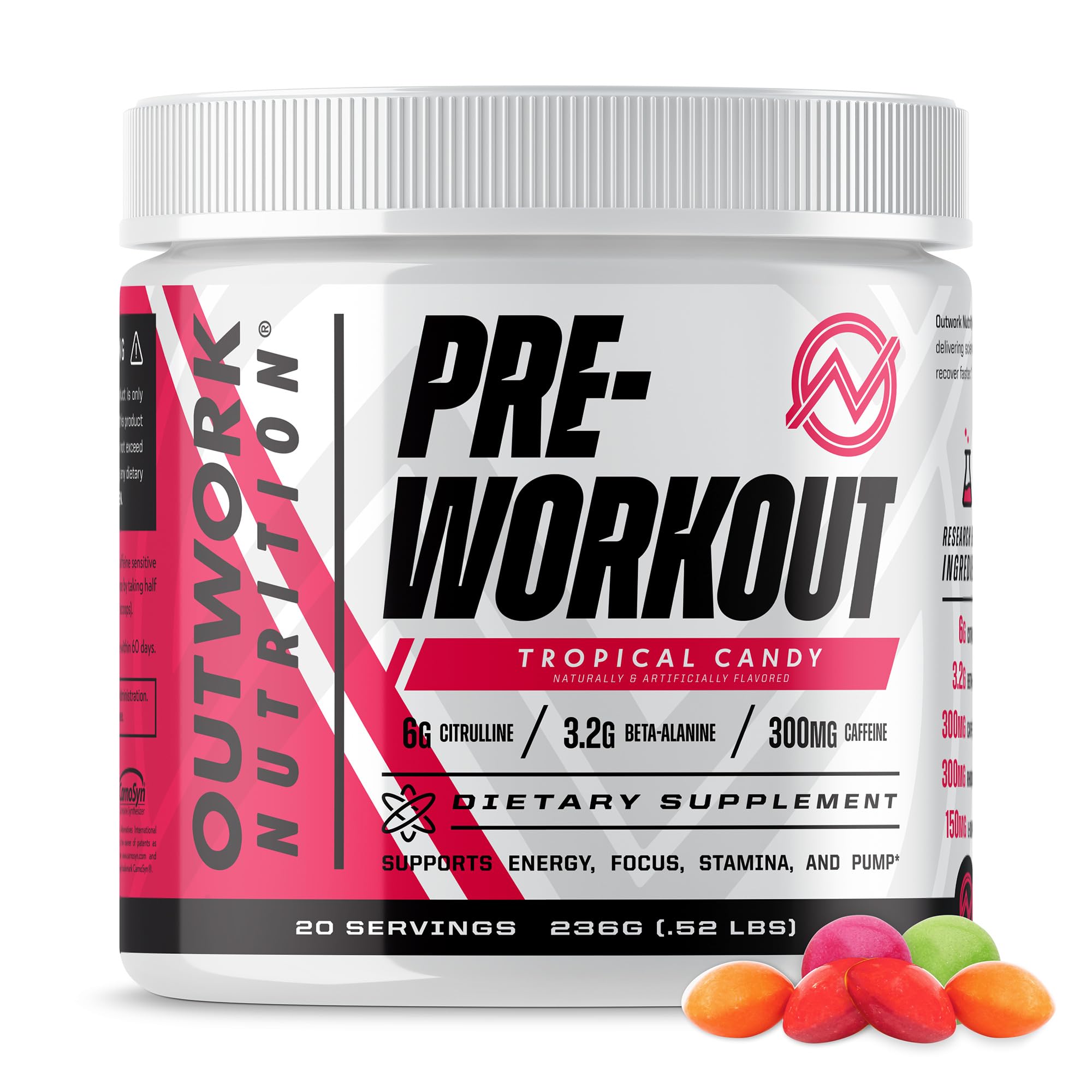 Outwork Nutrition Pre-Workout Supplement with Nootropics - Energy & Mental Focus Outwork Nutrition uk supplements