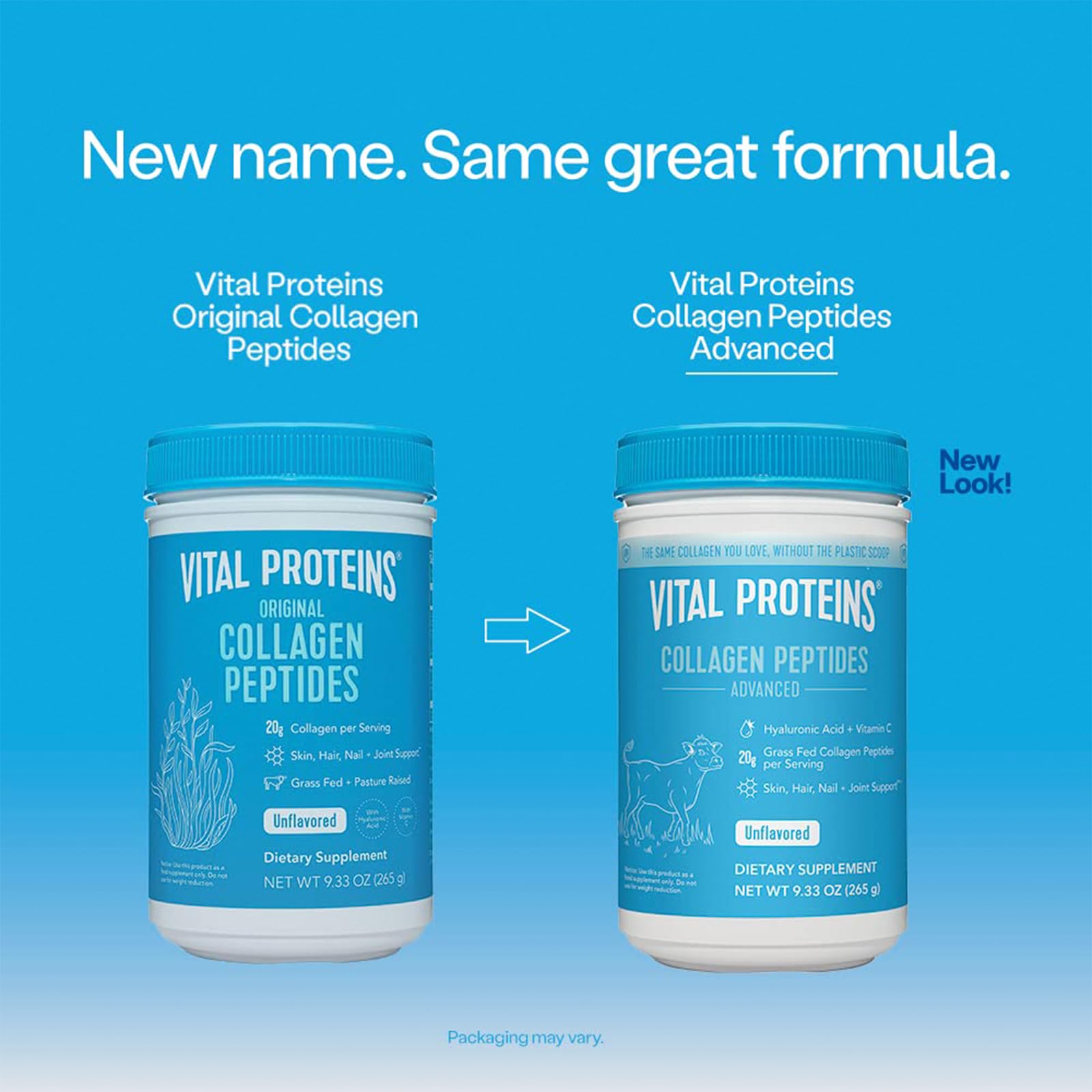 Vital Proteins Collagen Peptides Powder, 9.33 oz Unflavored + 15 oz Vanilla Plant Protein Vital Proteins uk supplements