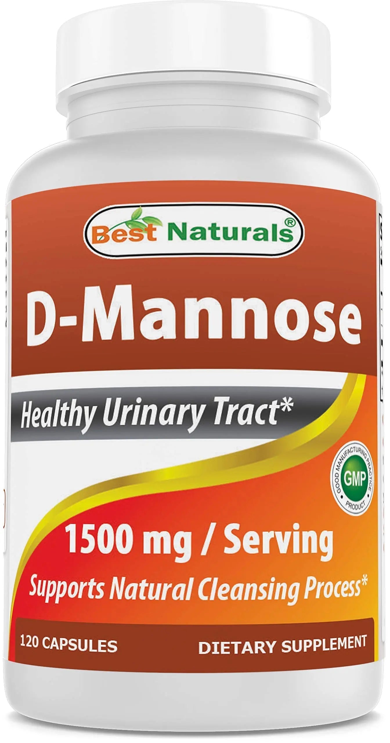 Best Naturals D-Mannose Capsules - Urinary Tract Cleanse Supplement 1500mg/Serving - 120 Count Best Naturals uk supplements