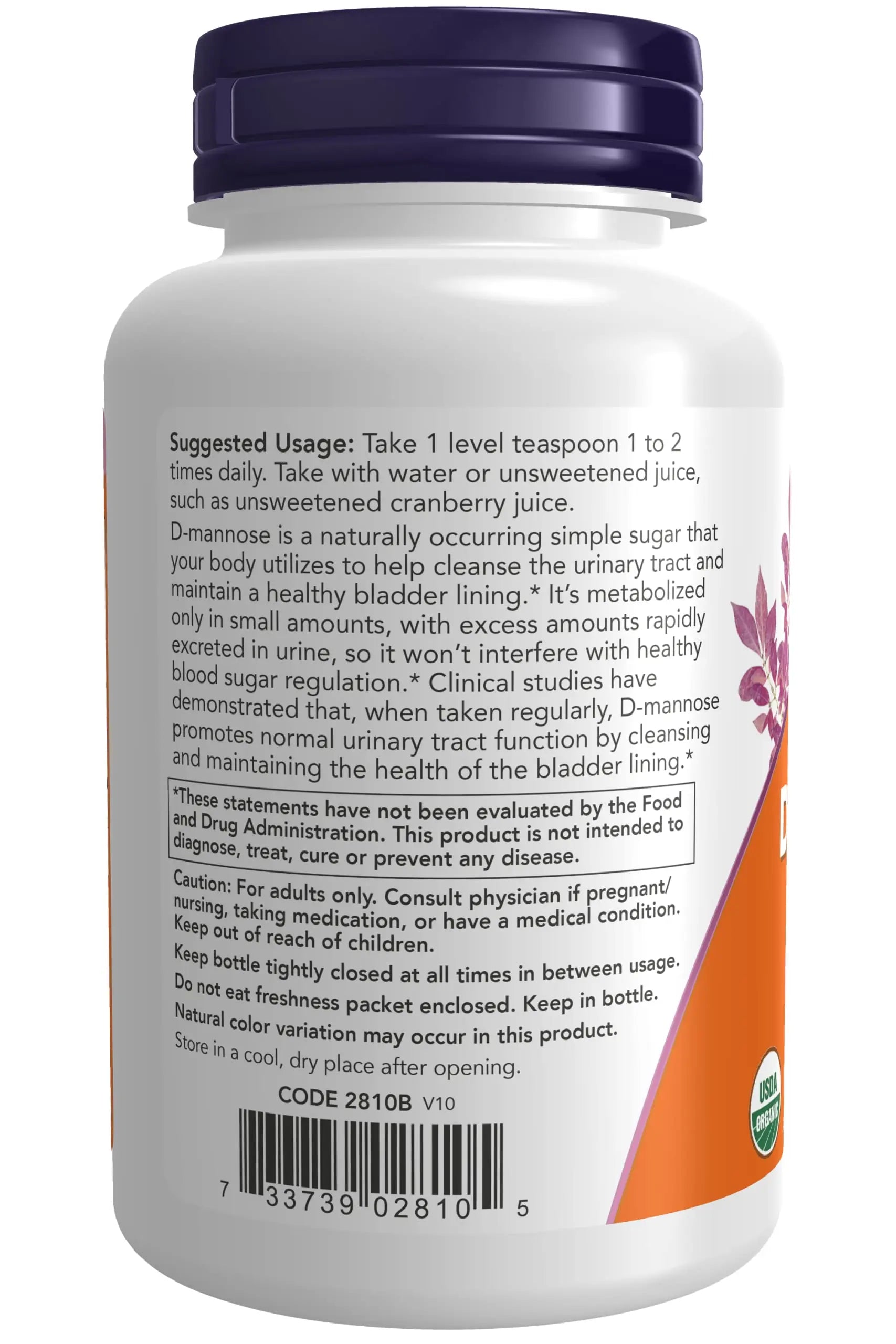 NOW Foods, D-Mannose Pure Powder, 3 oz (85 g) NOW Foods uk supplements