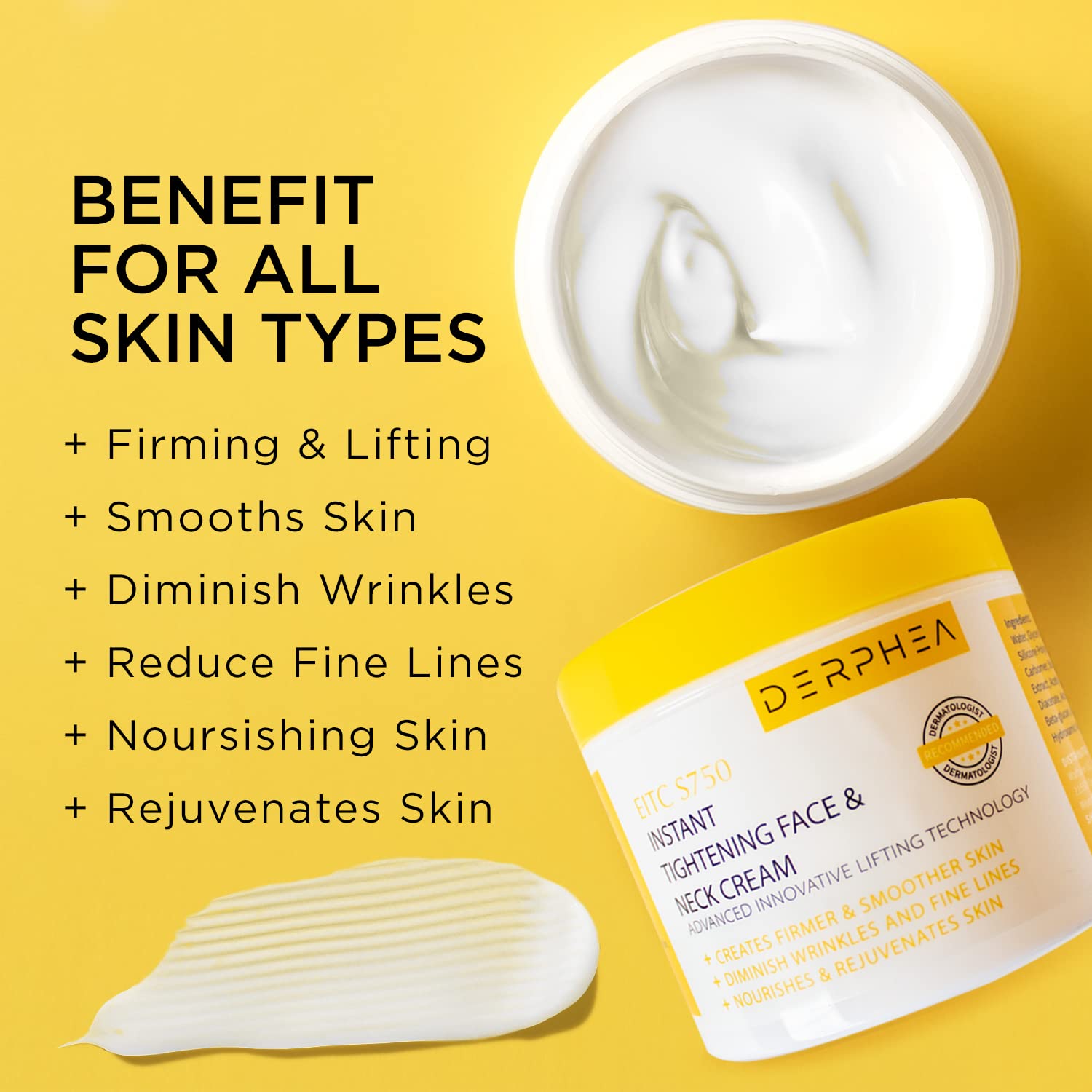 DERPHEA Neck Cream, Face Firming Cream, Face & Neck Cream, Advanced Skin Tightening DERPHEA uk supplements