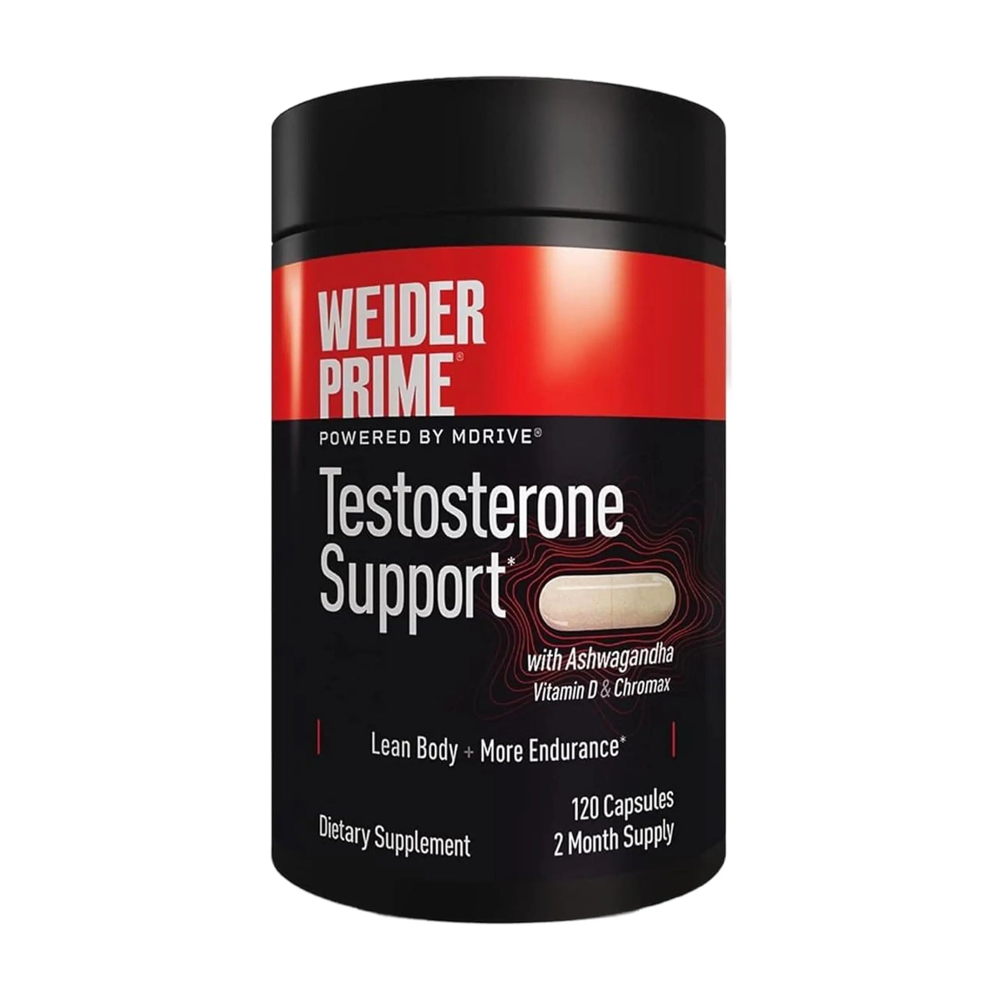 Weider Prime Support - Men's Nutrition - Enriched with Vitamins & Minerals - with Ashwagandha, Chromax Chromium, Bioperine & Zinc - Gluten Free - 120 Capsules Weider uk supplements