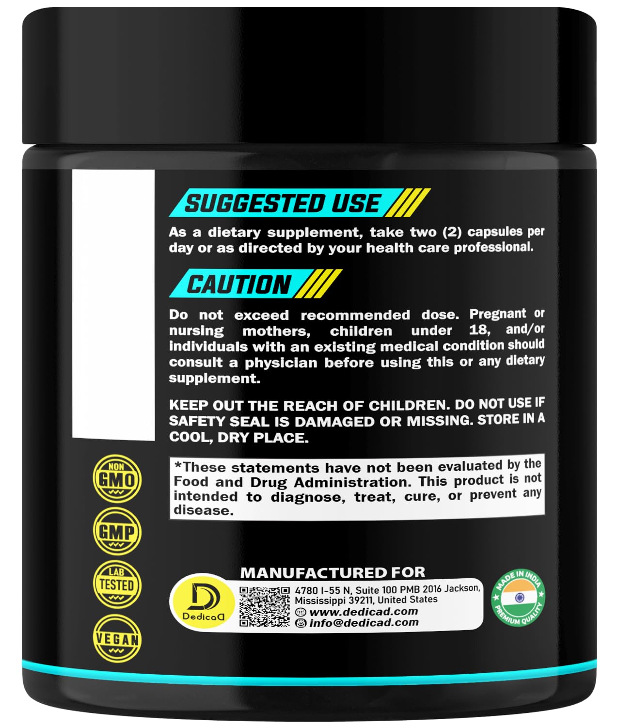 DEDICAD 1000Mg Shilajit Capsules - 180 Counts - Shilajit Supplement for Body Balance, Heart, Brain & Immune Health Support - Contains Natural Fulvic, Humic Acid & 85 Others DEDICAD uk supplements