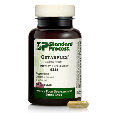 Standard Process Ostarplex - Dietary Supplement for Connective Tissue Health - Aids Liver Health & Function - Contains Vitamin B6 - Non-Dairy - 90 Capsules (90 Servings) Standard Process Inc. uk supplements