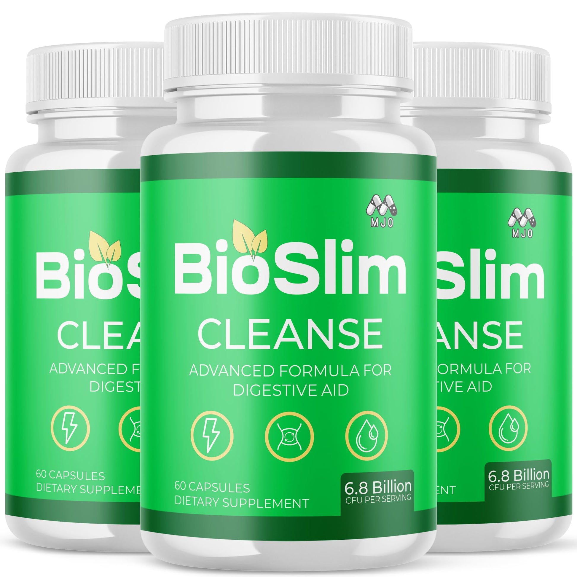(3 Pack) Bioslim Cleanse Capsules, Official Bioslim Cleanse Supplement Pills with All Natural Ingredients, Advanced Active Health Lifestyle Formula with Premium Vitamins for Women & Men (180 Capsules) MJO uk supplements