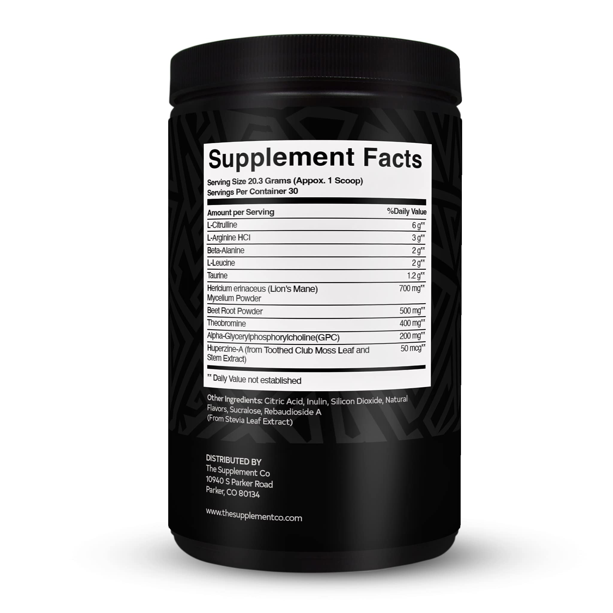 The Supplement Co Nocturnal Pre Workout - No Caffeine Night Time Preworkout for Men The Supplement Co uk supplements