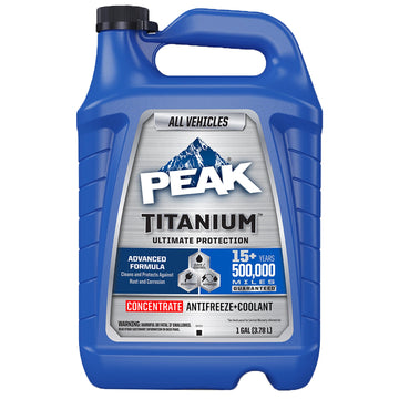 PEAK Titanium Concentrate Prediluted Antifreeze and Coolant for All Engine Cooling Systems, Long-Lasting Yellow Engine Coolant/Antifreeze for Lifetime Engine Protection in All Vehicles, 1 Gal. PEAK uk supplements