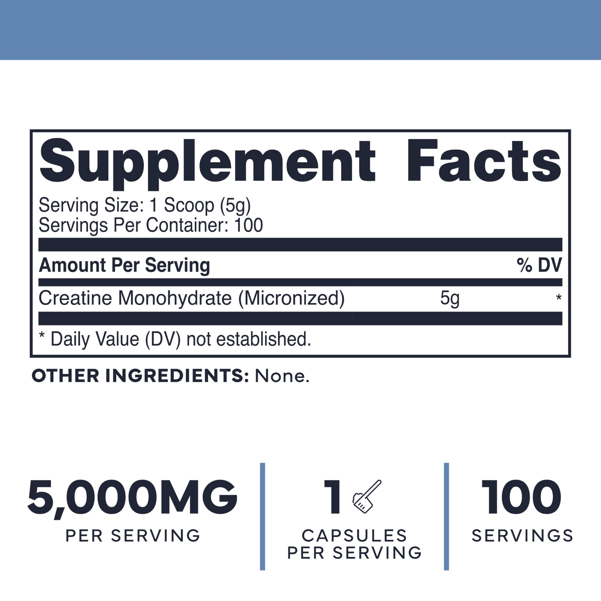 Type Zero Creatine Monohydrate Powder (Unflavored | 500g), 5000 mg Per Serving, Micronized, Zero Sugar, Keto Friendly & Gluten Free, 100 Servings Type Zero uk supplements