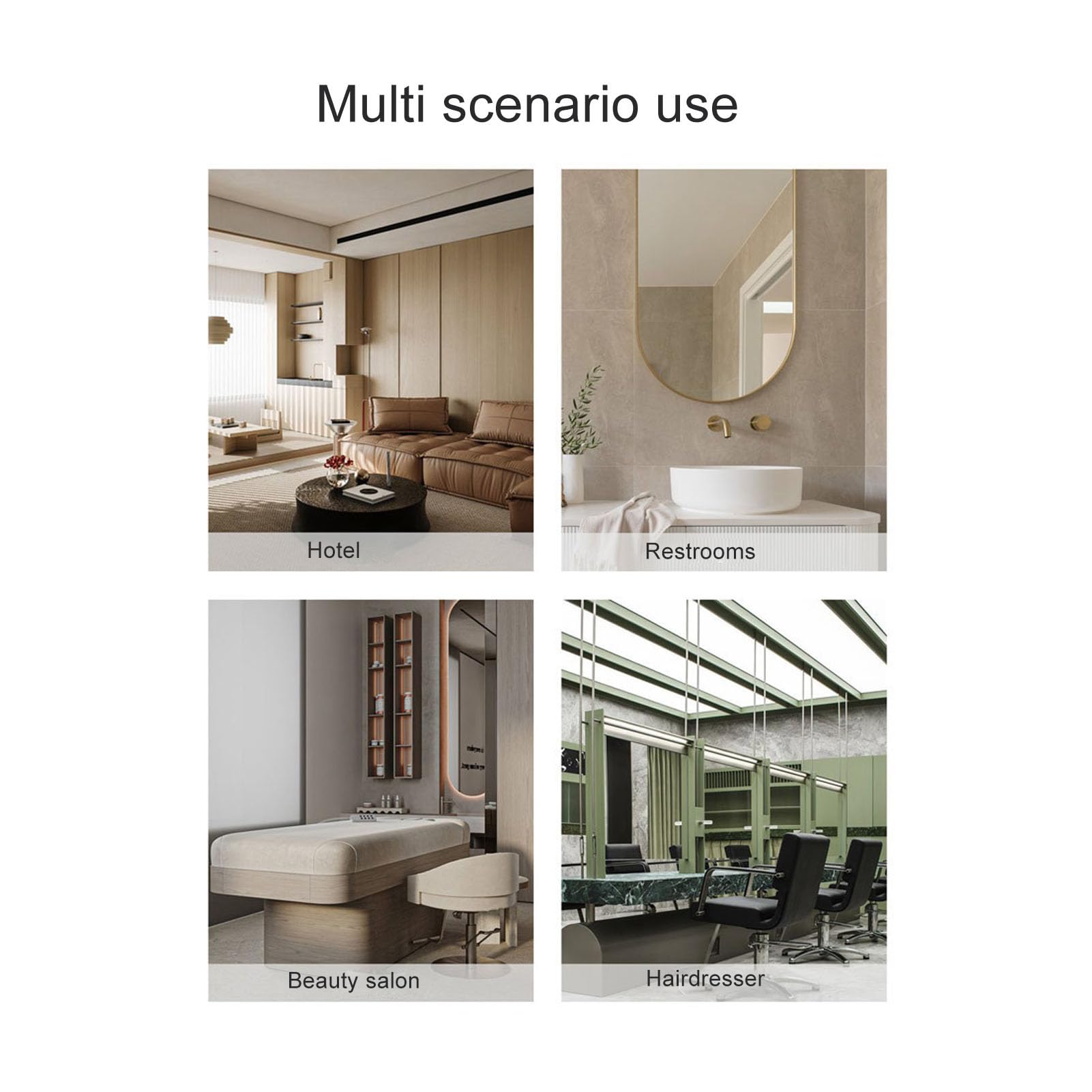 100ml Efficient Automatic Aroma Diffuser, Mini Essential Oil Diffuser Adjustable App Control Plug TOPINCN uk supplements