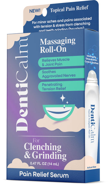 nfuse DentiCalm Soothing Pain Relief for Teeth Grinding and Jaw Clenching (Bruxism), for Jaw, Head and Neck Pain, Stiffness and Tension, Nightguard Discomfort Relief, 0.47 OZ nfuse uk supplements