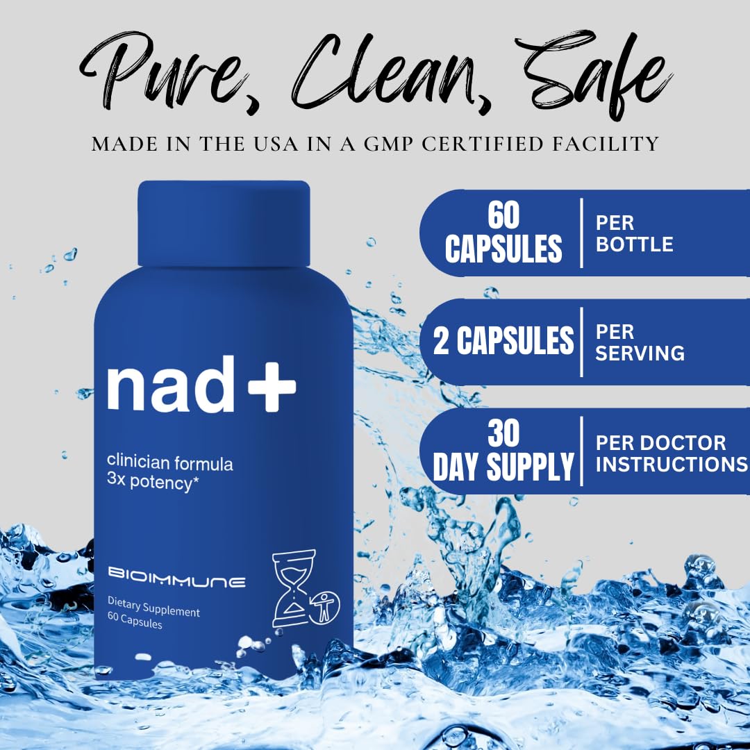 BioImmune NAD+ Supplement. Exclusive Formula w/Patent Pending RiboYOUNG™. Nicotinamide Riboside, Quercetin, Resveratrol, Betaine NRF2 Activator. Anti Aging True NAD Supplement BioImmune uk supplements