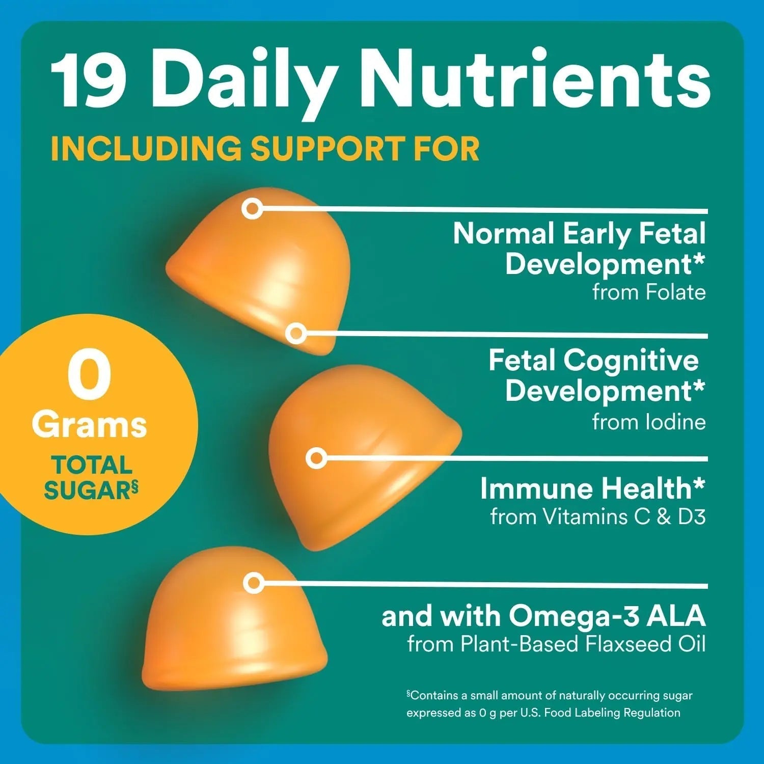 SmartyPants Zero Sugar Prenatal Multivitamin Gummies: Choline, Methylfolate, Omega 3 (ALA), Vitamin D3, C, Vitamin B12, B6, A, K, Zinc, Biotin SmartyPants uk supplements
