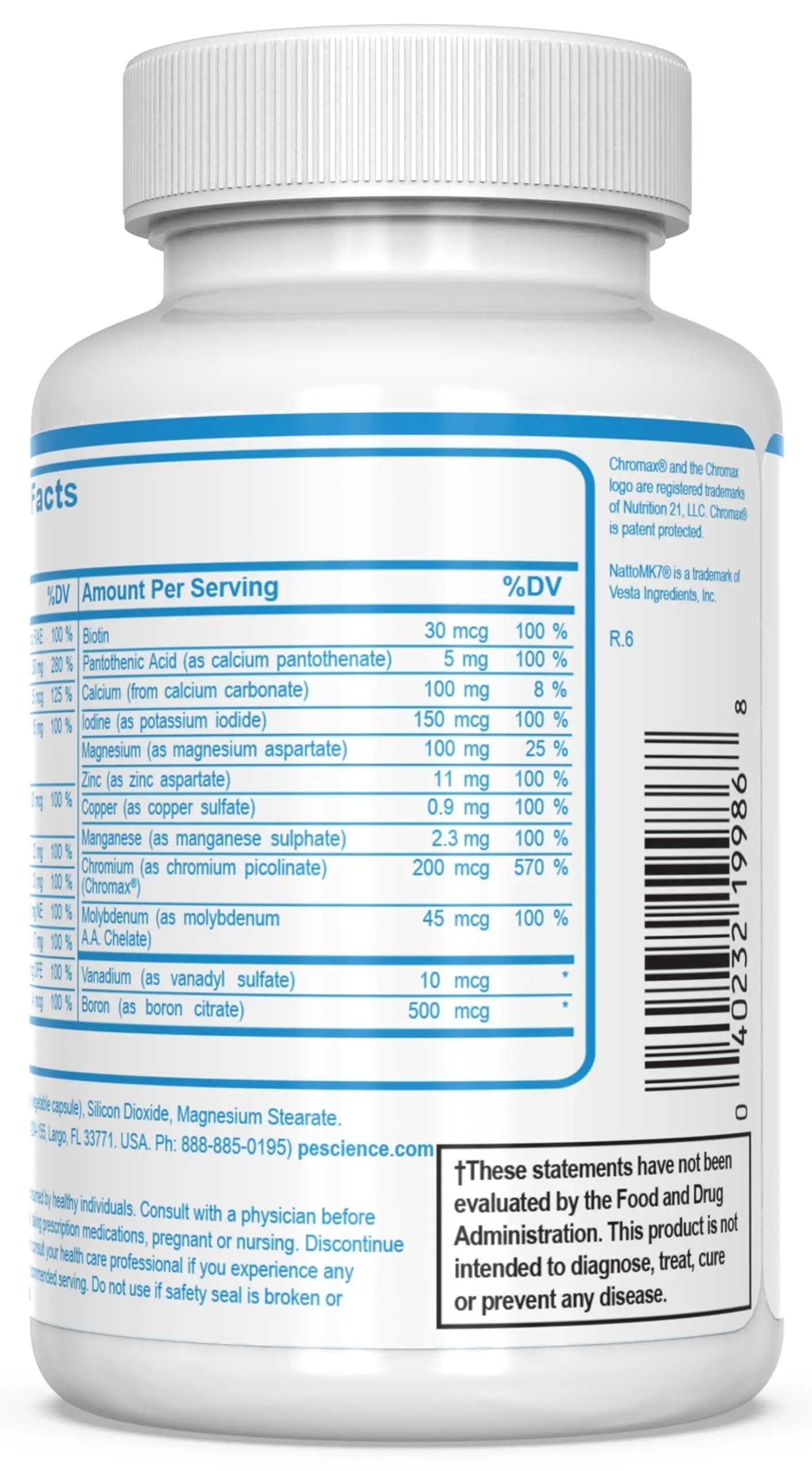PEScience TruMulti Multivitamin for Men, Daily Formula with Premium Vitamin C, D, Zinc, Chromium Picolinate Supplement for Immune Support PEScience uk supplements