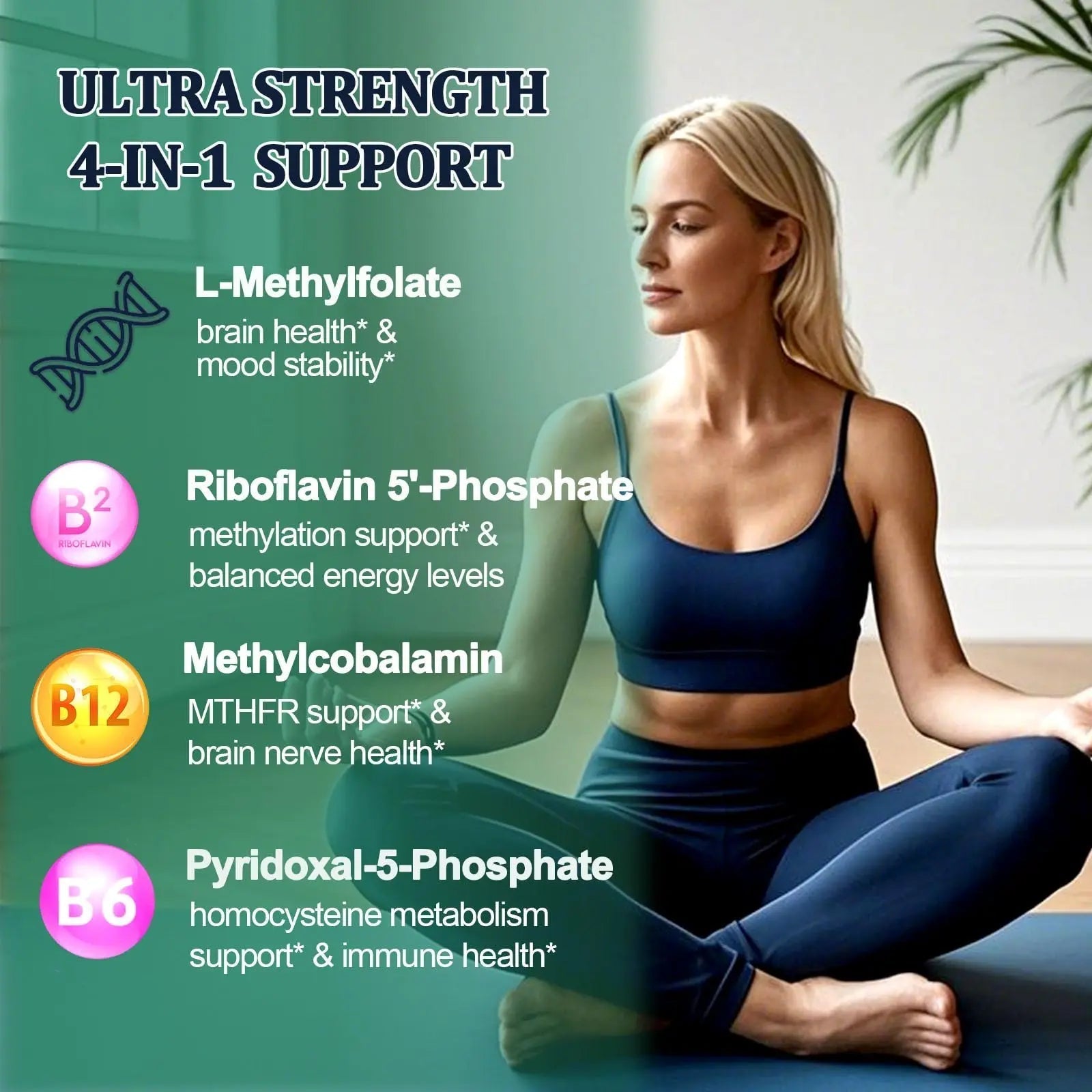 Methylfolate Supplement Liquid Drops, L Methy Folate 15mg Plus Methy B12, B6, B2 Multivitamin, Metabolically Active 5-MTHF Form AMENQ hHEALTH uk supplements