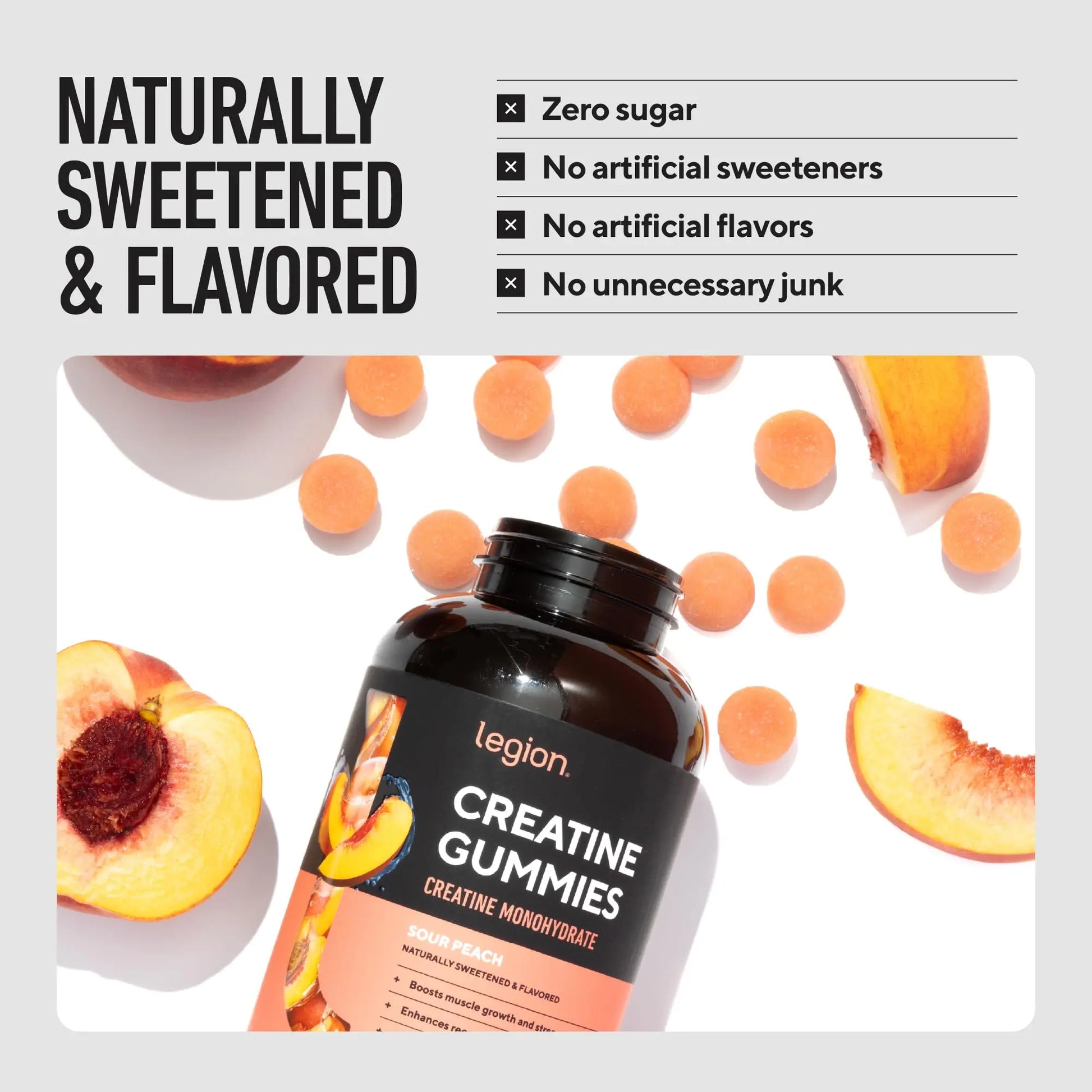 LEGION Creatine Monohydrate Gummies for Men & Women – Clean Chewable Creatine Supplement for Strength, Endurance & Muscle Recovery – 30 Sour Raspberry Lemonade Servings – No Artificial Flavors LEGION uk supplements
