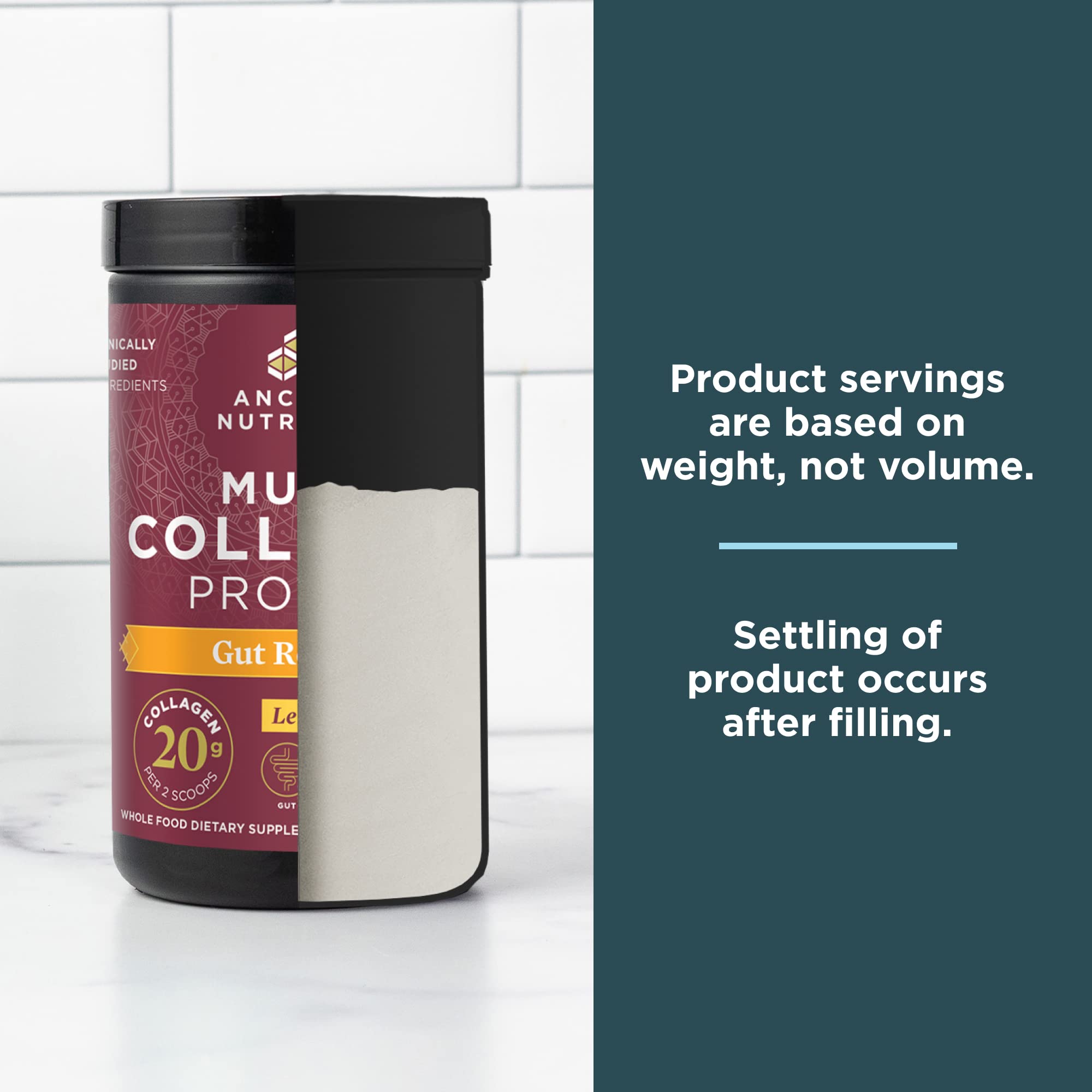 Ancient Nutrition Collagen Powder Protein, Multi Collagen Protein, Hydrolyzed Collagen Peptides Supports Skin and Nails, Joint Supplement (Gut Restore, 20 Servings) Ancient Nutrition uk supplements