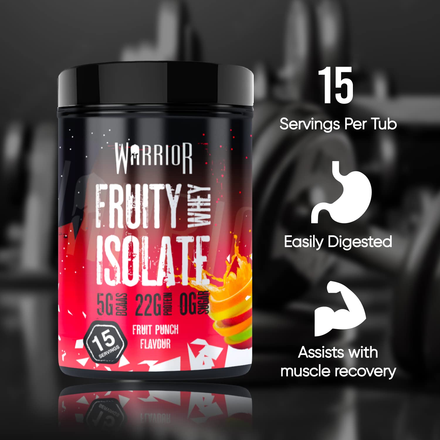 Warrior, Fruity Clear Whey Isolate – Rapid Digesting Protein Powder – Refreshingly Fruit Flavoured Shakes Warrior uk supplements