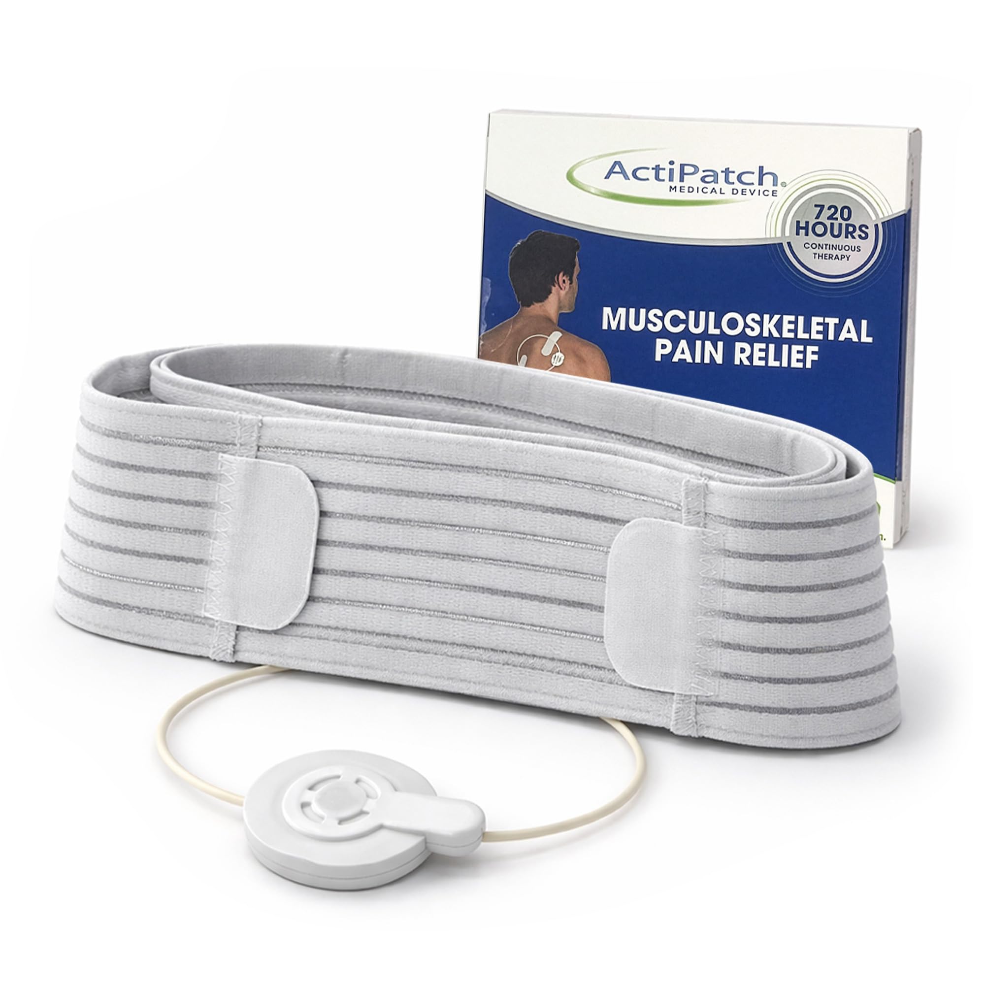 Mint Bucket ActiPatch Wearable Pain-Relief Device, Adjustable Back Wrap Kit for Lower Back, Secure Velcro Hold, Drug-Free Therapy Support, Device + Wrap Included Mint Bucket Brands uk supplements