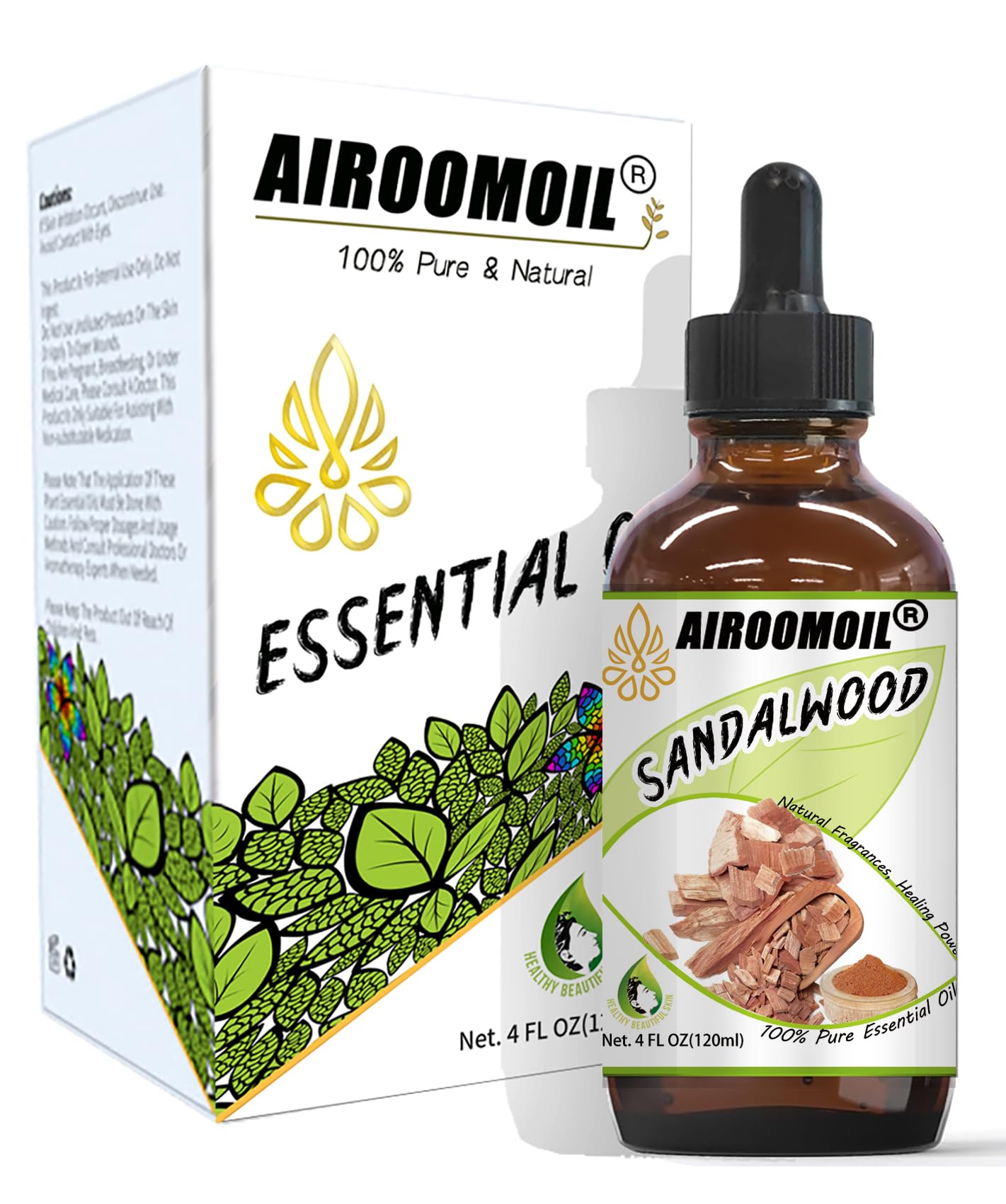 Sandalwood Essential Oil Woodsy Fragrance for Aromatherapy Diffuser Perfume Scents Oil airoomoil uk supplements