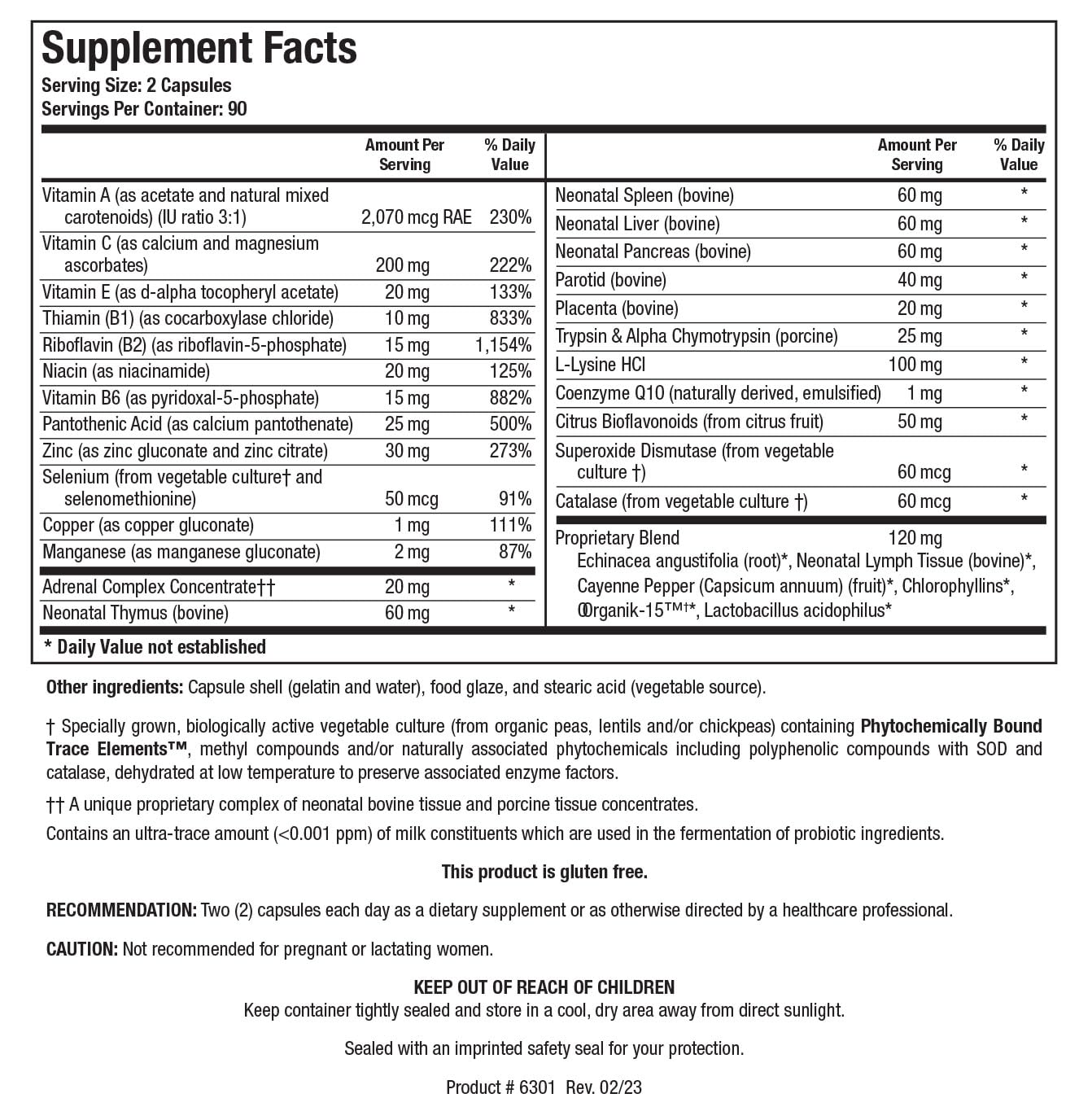 BIOTICS RESEARCH Bio Immunozyme Forte Multivitamin, Echinacea, Cayenne Pepper, Lactobacillus acidophilus, Botanicals, Probiotics, Amino Acids, Organs/Glandulars for Immune System Health 180 Capsules BIOTICS RESEARCH uk supplements