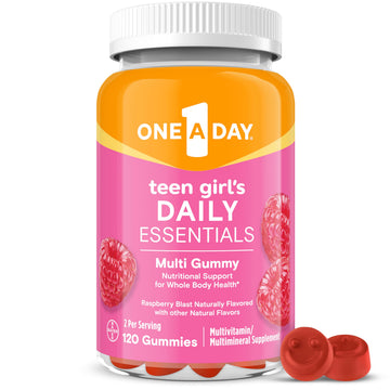 One A Day Teen Girl’s Daily Essentials Multivitamin Gummies, Teen Girl Multivitamins with Biotin, Vitamin B12 and B6, Vitamin C ONE A DAY uk supplements