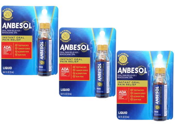 Anbesol Maximum Strength Liquid, 0.41 Fluid Ounce (Pack of 3) YEGE uk supplements