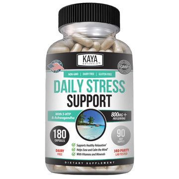 Kaya Naturals - Natural Herbal Support Vitamin Supplement are Designed to Help You find Balance and Relaxation in Your Daily Routine - Vitamin Supplement - 180 Capsules Kaya Naturals uk supplements