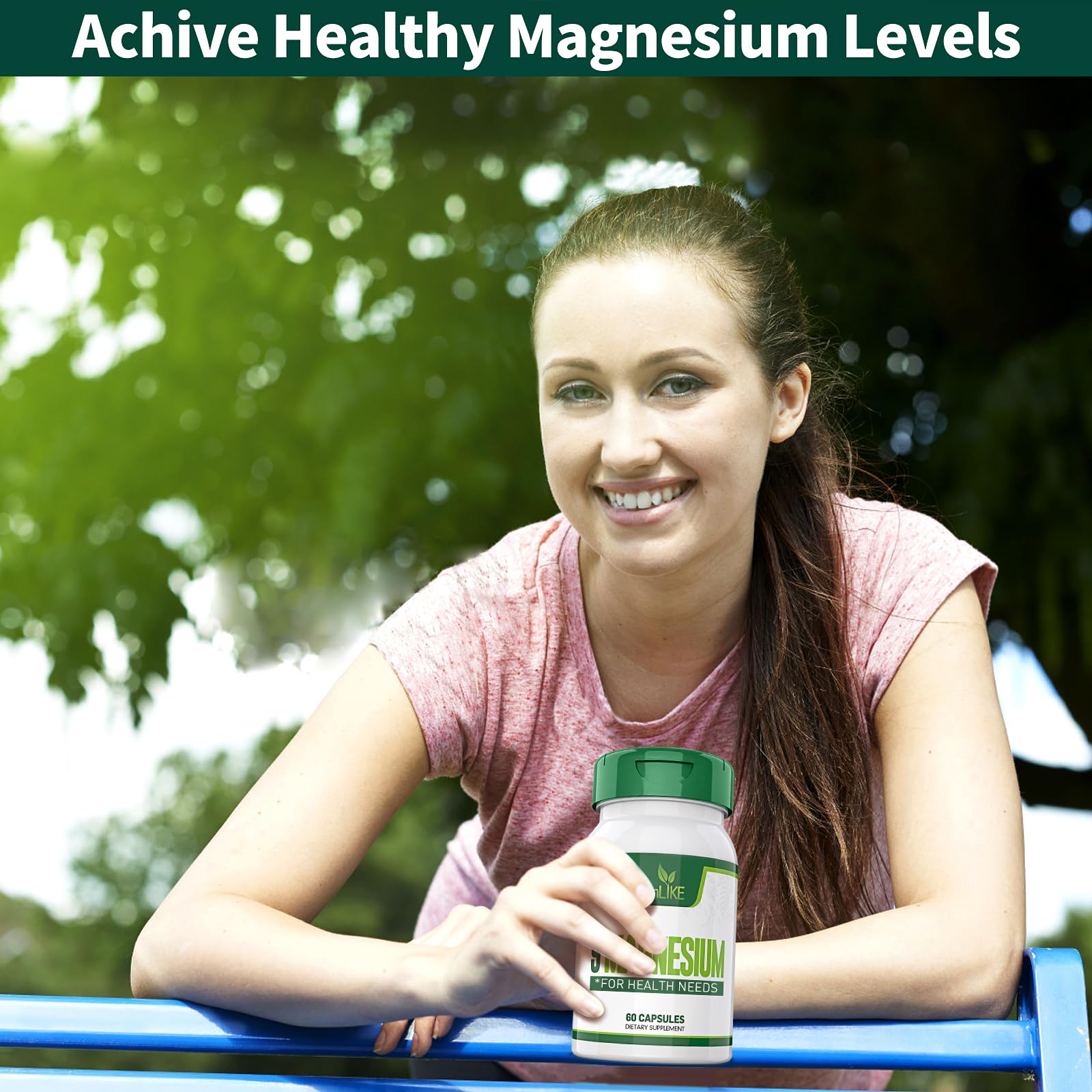 Magnesium Supplement with 9 Forms of High Absorption Magnesium Glycinate, L-threonate, Citrate, Malate and More for Muscle, Brain Support, Non-GMO, Gluten & Soy Free, 60 Capsules Simlike uk supplements