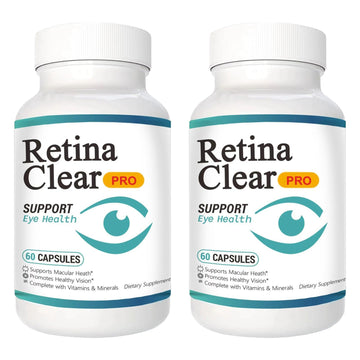 Vunexo Retina Clear Pro Eye Health Support Supplement, with Minerals and Vitamins, Lutein and Bilberry Extract Supports Visual Clarity, Eye Fatigue Relief & Focus（2PCS Vunexo uk supplements