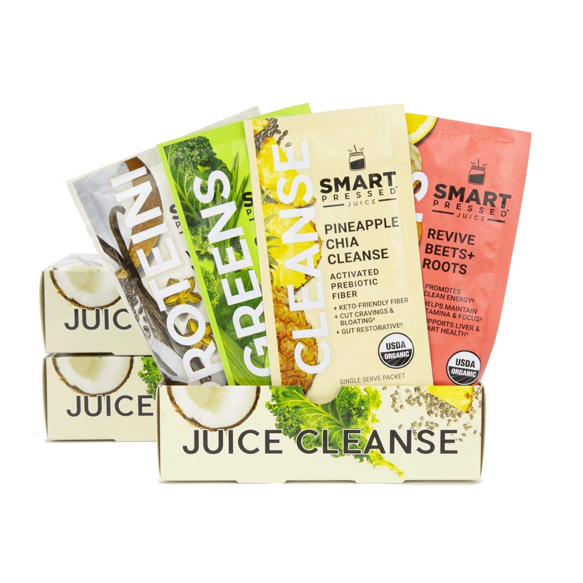 SMART Pressed Juice 3-Day Organic Juice Cleanse | Healthy Detox Program | Vegan Vanilla Protein SMART Pressed uk supplements