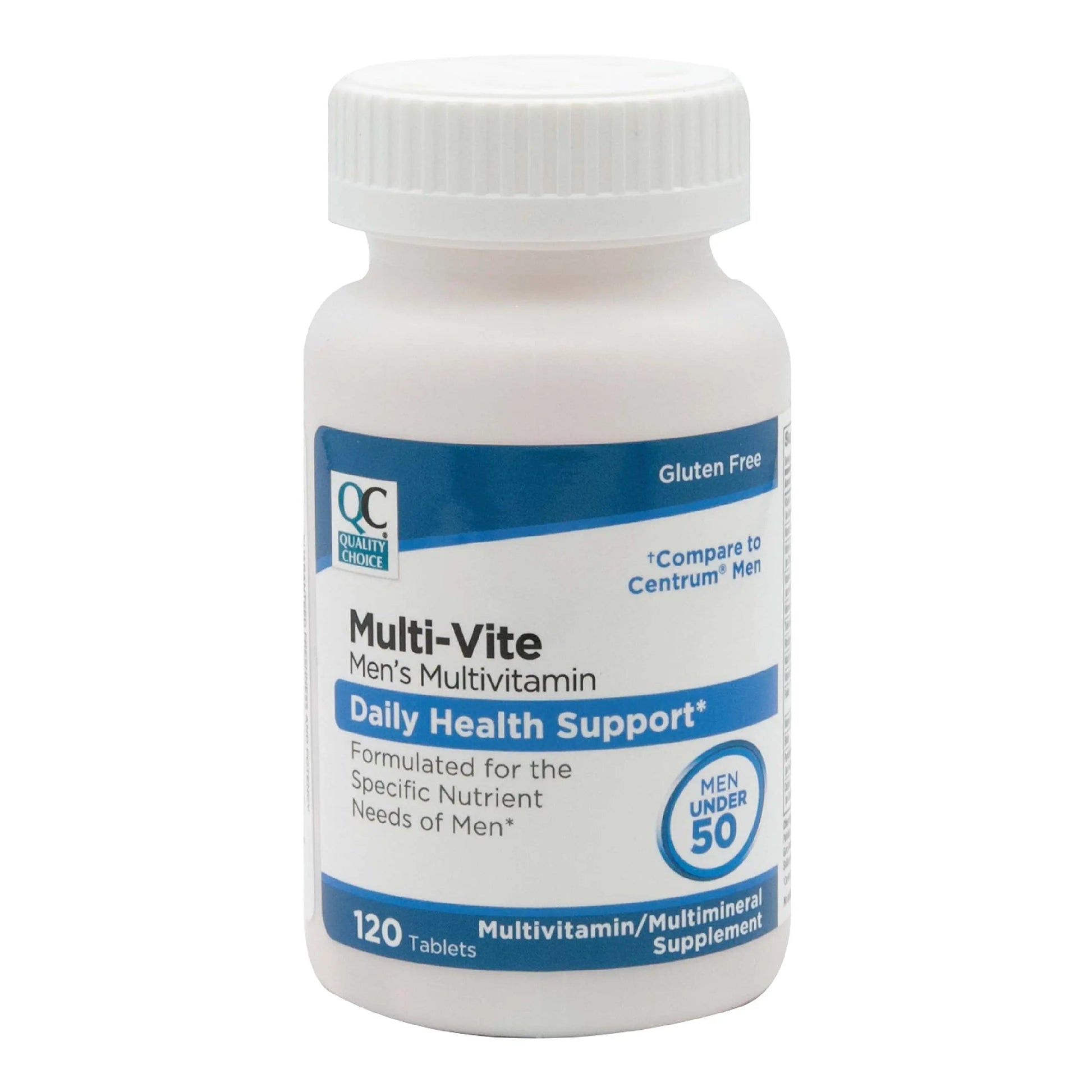 Quality Choice Mens Multi-Vite, Multivitamin Tablets for Daily Health Support Formulated for Men Under 50 in 120 Count Bottles Quality Choice uk supplements