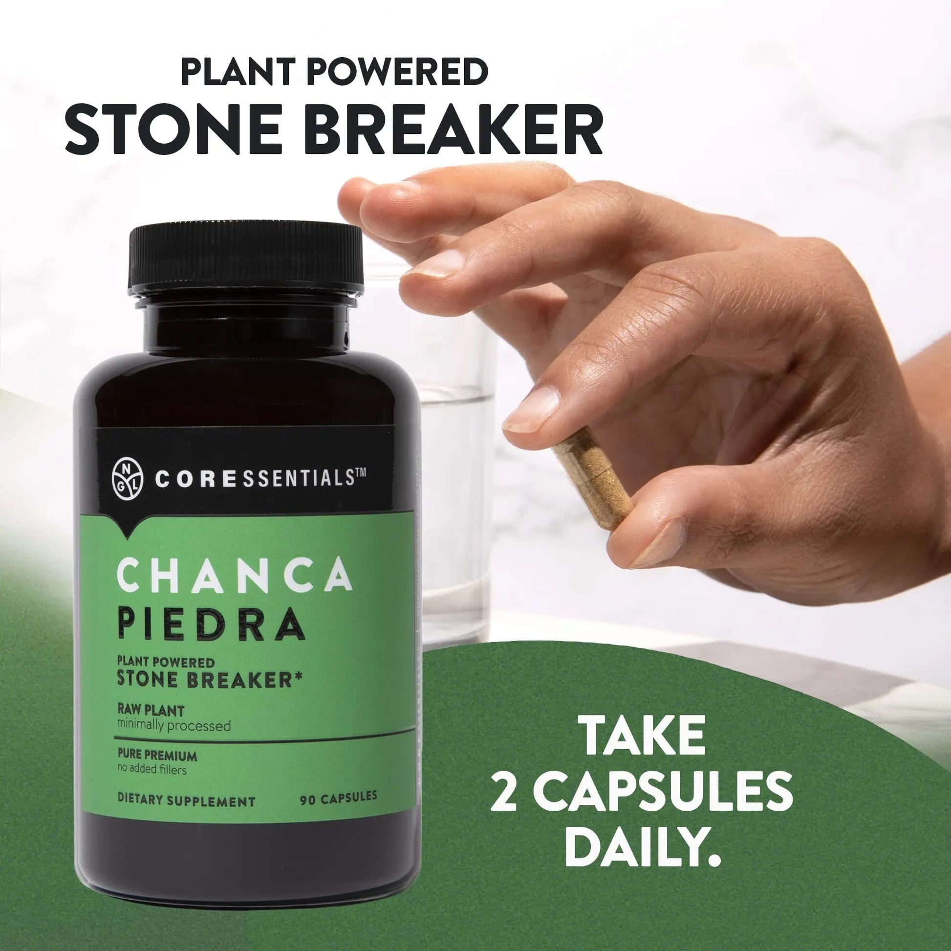 NGL Chanca Piedra Pure Stone Breaker 1,300mg - Kidney, Renal, Gallbladder Support Phyllanthus niruri - All Natural Herbal Detox Urinary Tract, Removes Impurities - 90 Capsules NGL uk supplements
