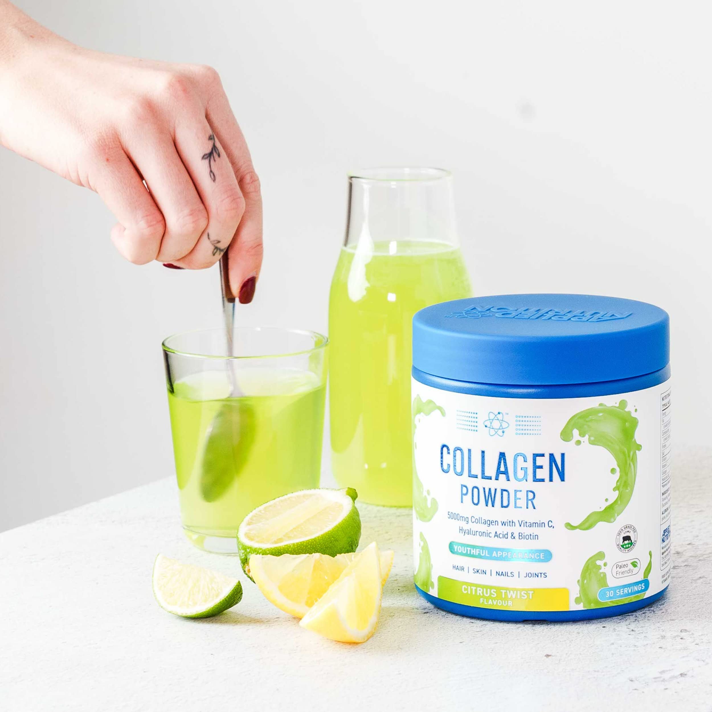 Applied Nutrition Collagen Powder - Citrus Twist Flavour - 5000mg Hydrolysed Bovine Flavoured Applied Nutrition uk supplements