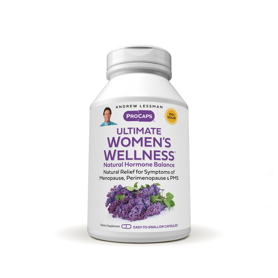 ANDREW LESSMAN Ultimate Women’s Wellness 60 Capsules - Naturally Relieves Menopause Symptoms, PMS, Perimenopause with Soy Isoflavones, EGCG, Cranberry, Indole-3-Carbinol. Easy to Swallow Capsules ANDREW LESSMAN uk supplements
