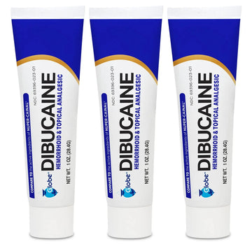(3 Pack) Globe Dibucaine 1% Hemorrhoid Treatment Ointment - 1 Oz Rapid Numbing Relief, Hemorrhoid Treatment from Itch and Burn Globe uk supplements