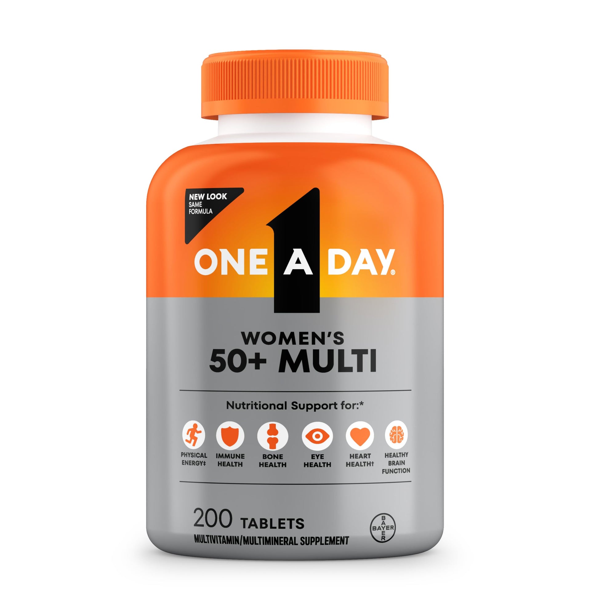 One A Day Multivitamin for Women 50 and Over Tablets, Womens Multivitamin 50 plus with Vitamins D, C, E, Zinc & Biotin, Daily Vitamins ONE A DAY uk supplements