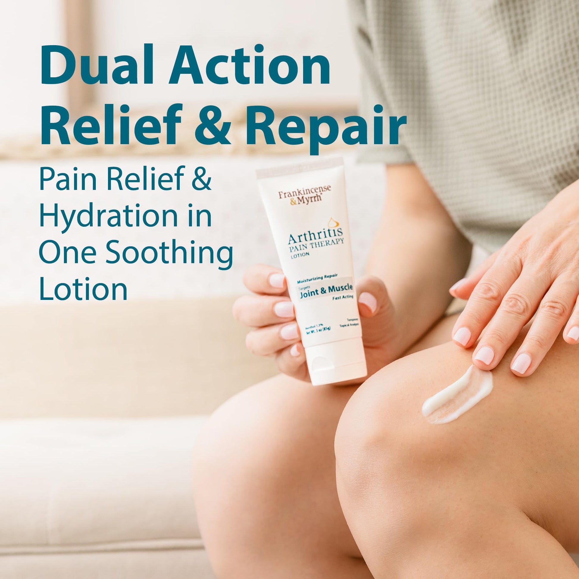 Frankincense and Myrrh Arthritis Pain Reliever Therapy Lotion – Topical Arthritis Pain Relief Cream and Hydrating Skin Repair, Body Relief for Sciatica, Knee, Back, Joints, Neck, Hands, 3 Oz - 1 Pack FRANKINCENSE & MYRRH uk supplements