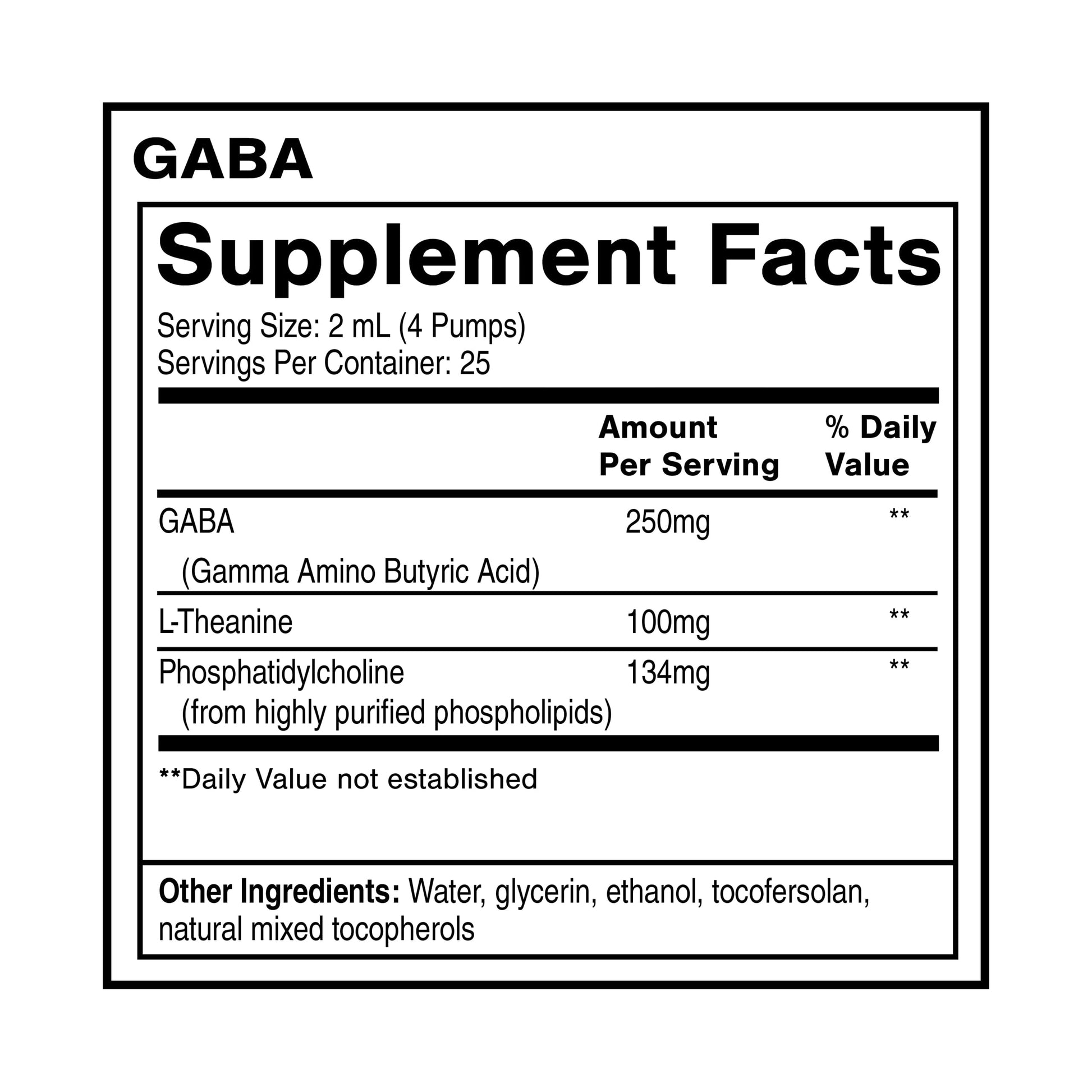 Quicksilver Scientific Liposomal GABA + L Theanine - Calm, Stress Response & Brain Support - Bioavailable GABA Supplement with L Theanine 100mg (1.7oz/50ml) Quicksilver Scientific uk supplements